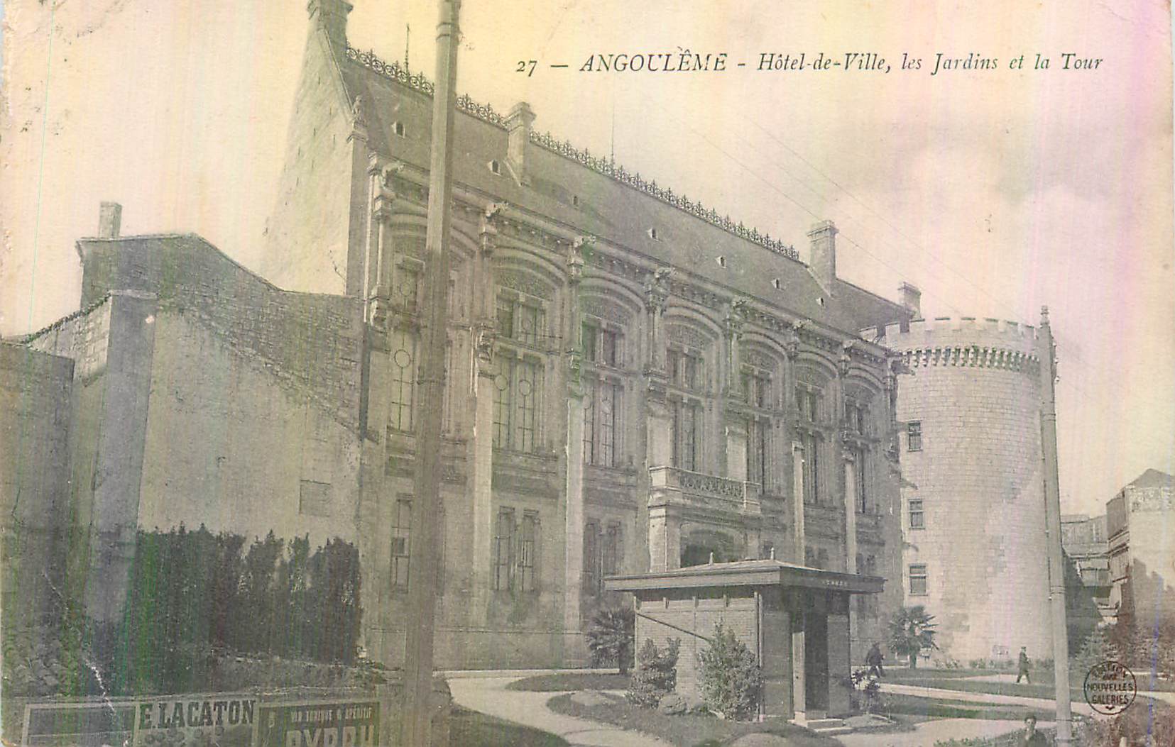 Angoulême - Hôtel-de-Ville, les Jardins et la Tour — E. Lacaton, éditeur n°27