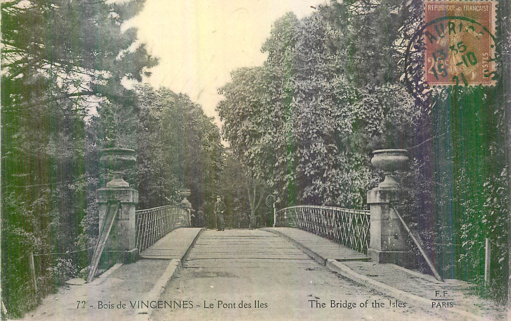 CPA Bois de Vincennes Le Pont des Iles