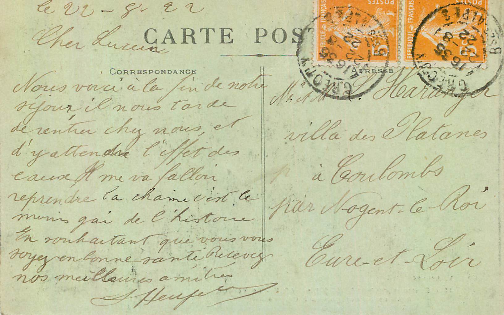 Environs de Moustiers-Ste-Marie — Le Verdon à sa sortie des gorges à Galetas — Edit. A. Achard, n°14 — Achterkant