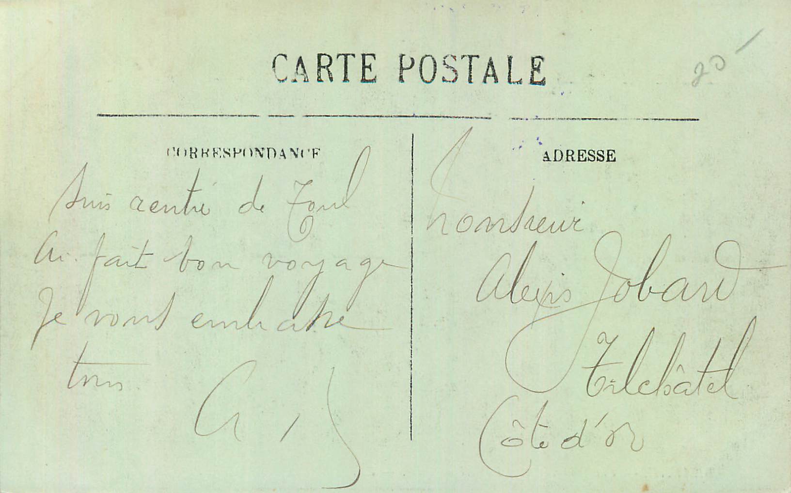 CPA Beaune Vue Generale vers l'Hotel de Ville — Verso