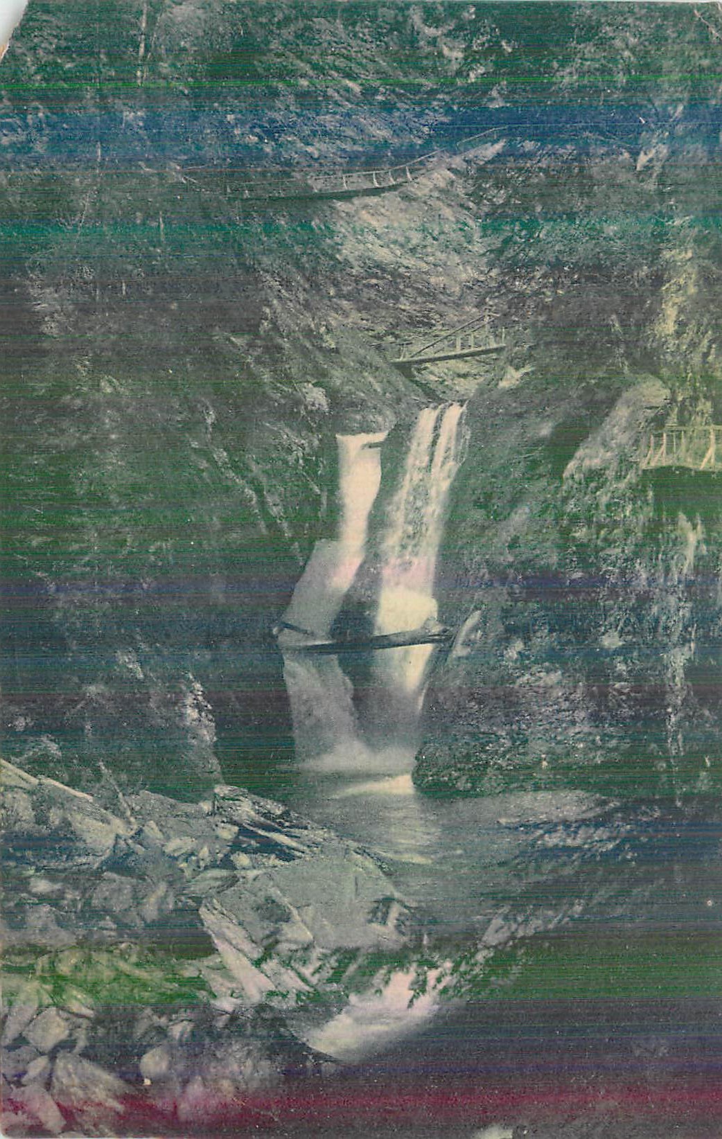 CPA Haute Savoie Servoz Gorges de la Diosaz Cascade de l'Aigle
