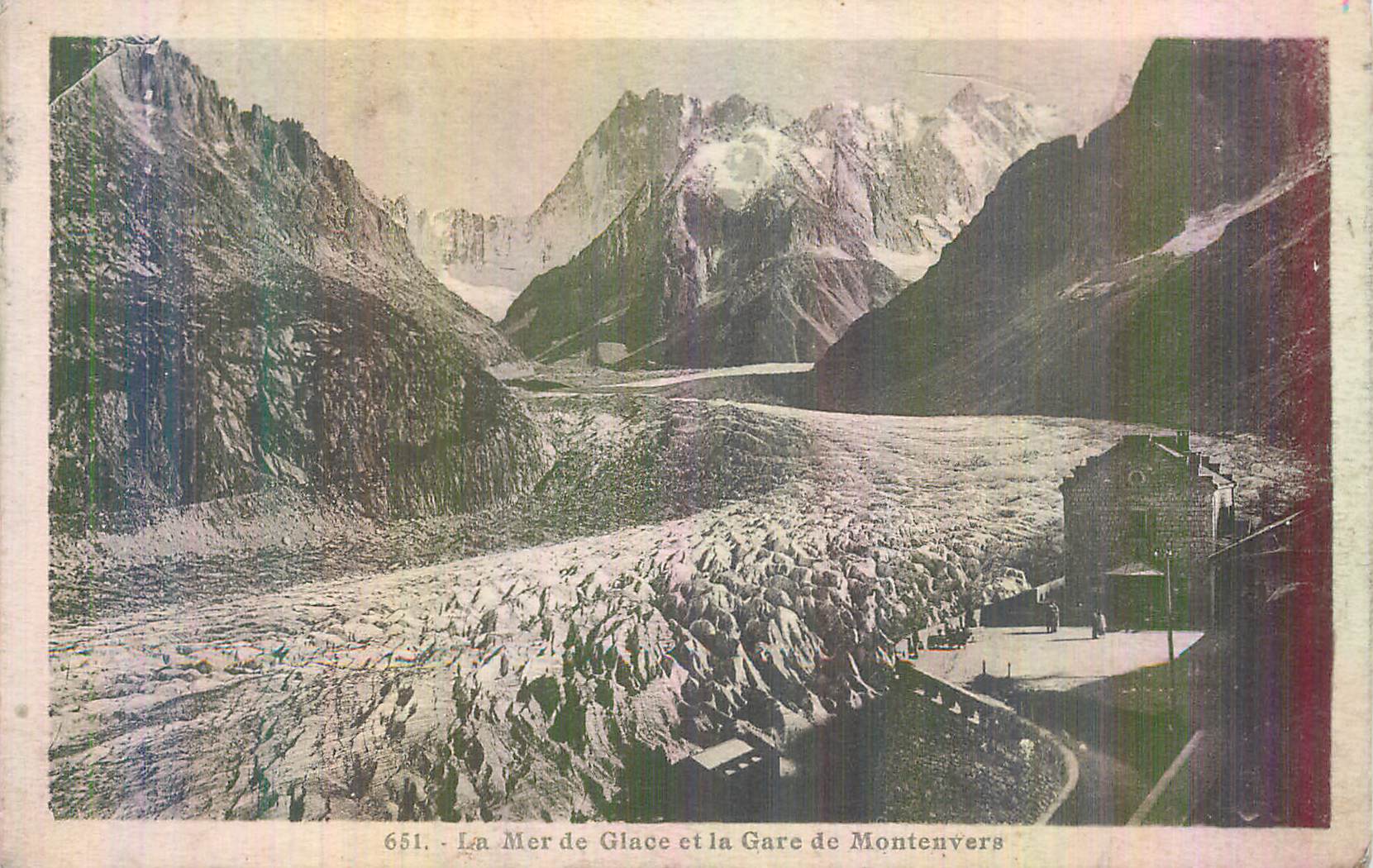 CPA La Mer de Glace et la Gare de Montenvers