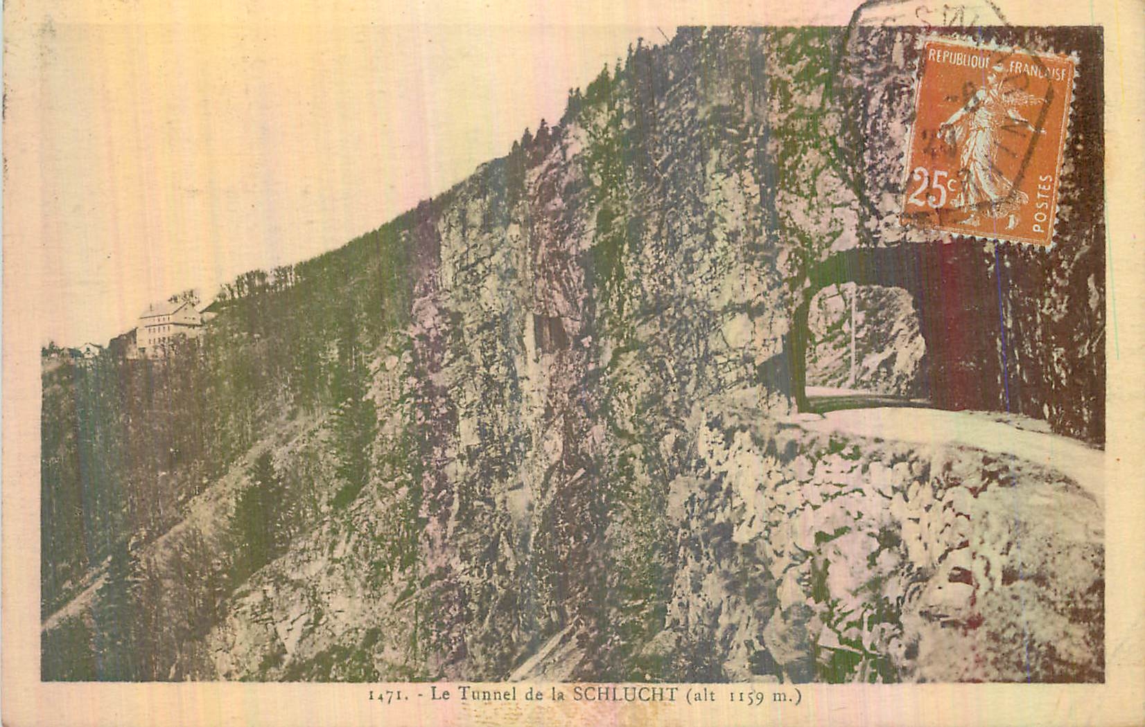 CPA Le Tunnel de la Schlucht (Alt 1159 m)