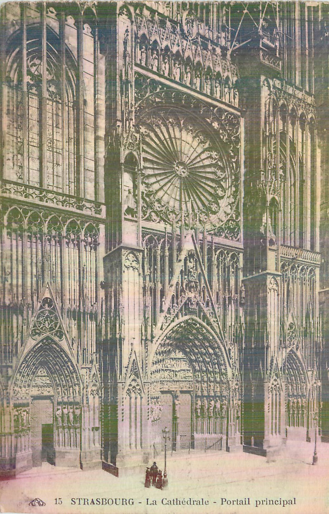 CPA Strasbourg La Cathedrale Portail Principal