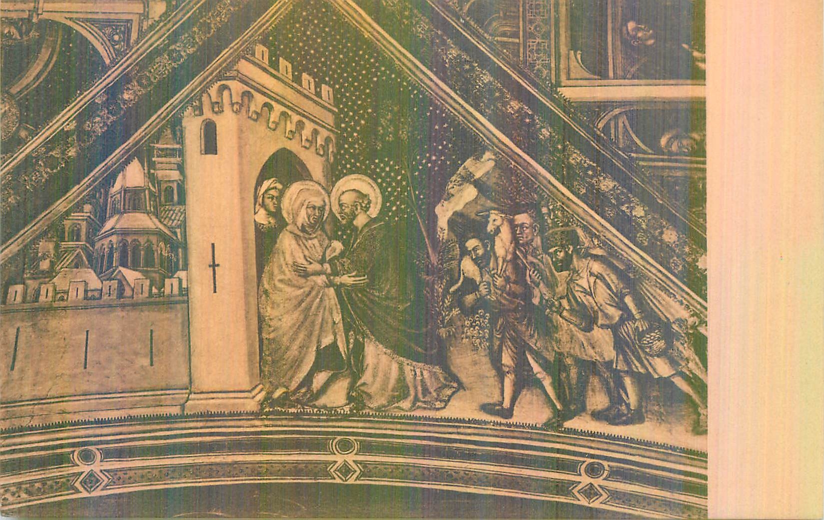 CPA Foligno Palazzo Trinci L'incontro di San Giovacchino e Sant Anna (Ottavio Nelli)