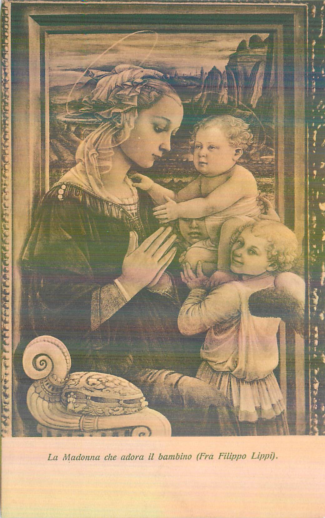 CPA La Madonna che Adora il Bambino (Fra Filippo Lippi)
