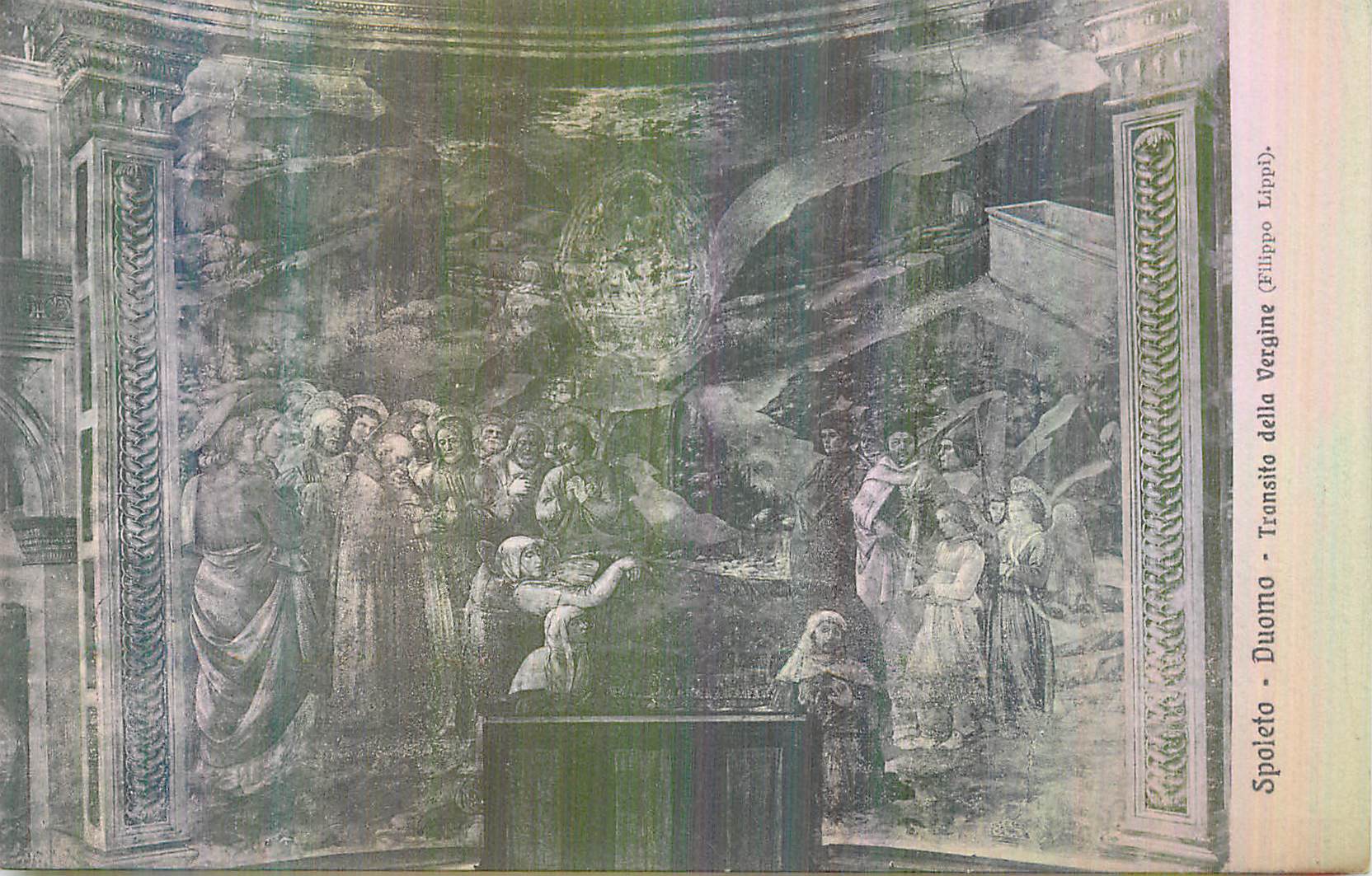 CPA Spoleto Duomo Tronsito della Vergine (Filippo Lippi)