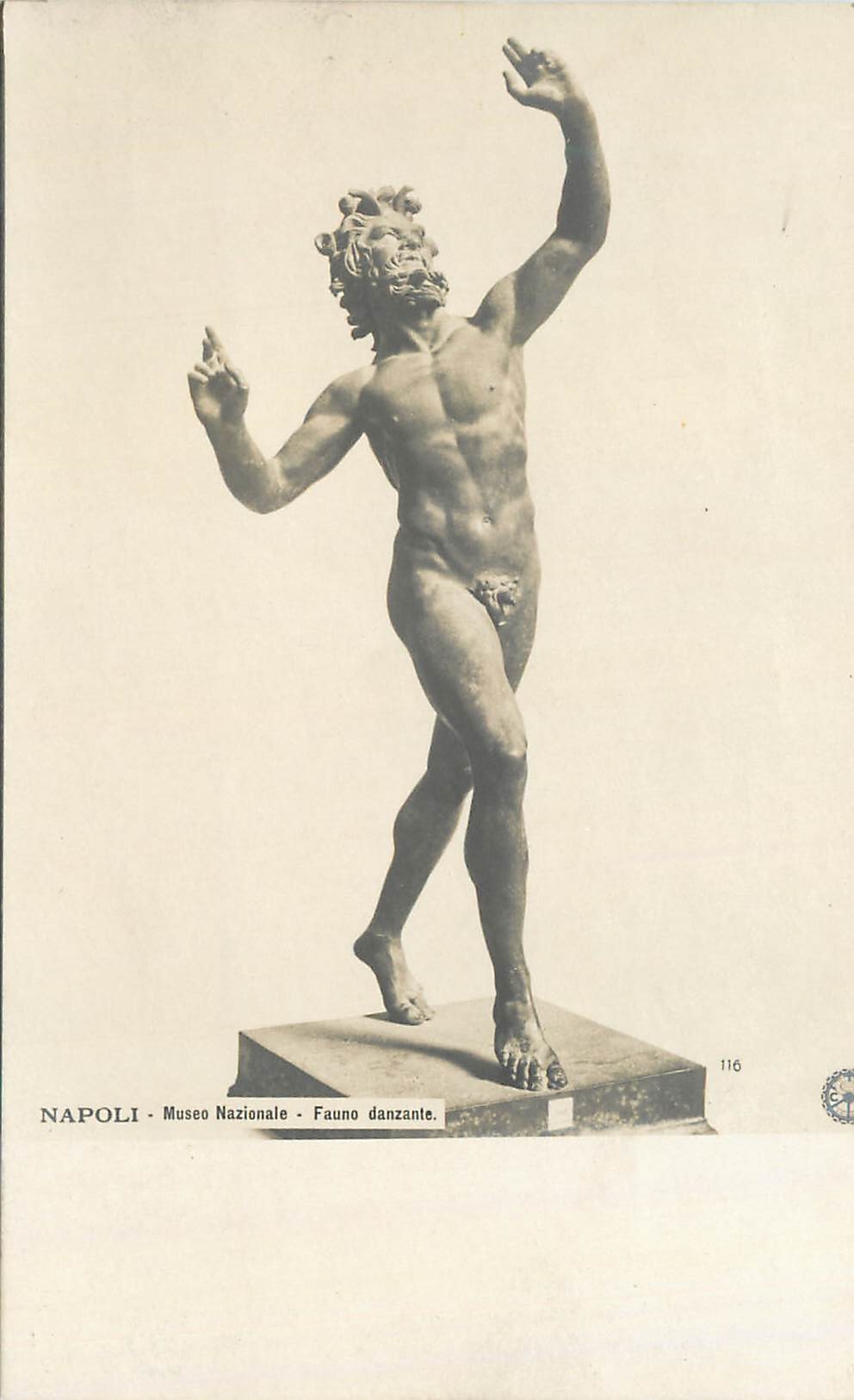 CPA Napoli Museo Nazionale Fauno Danzante