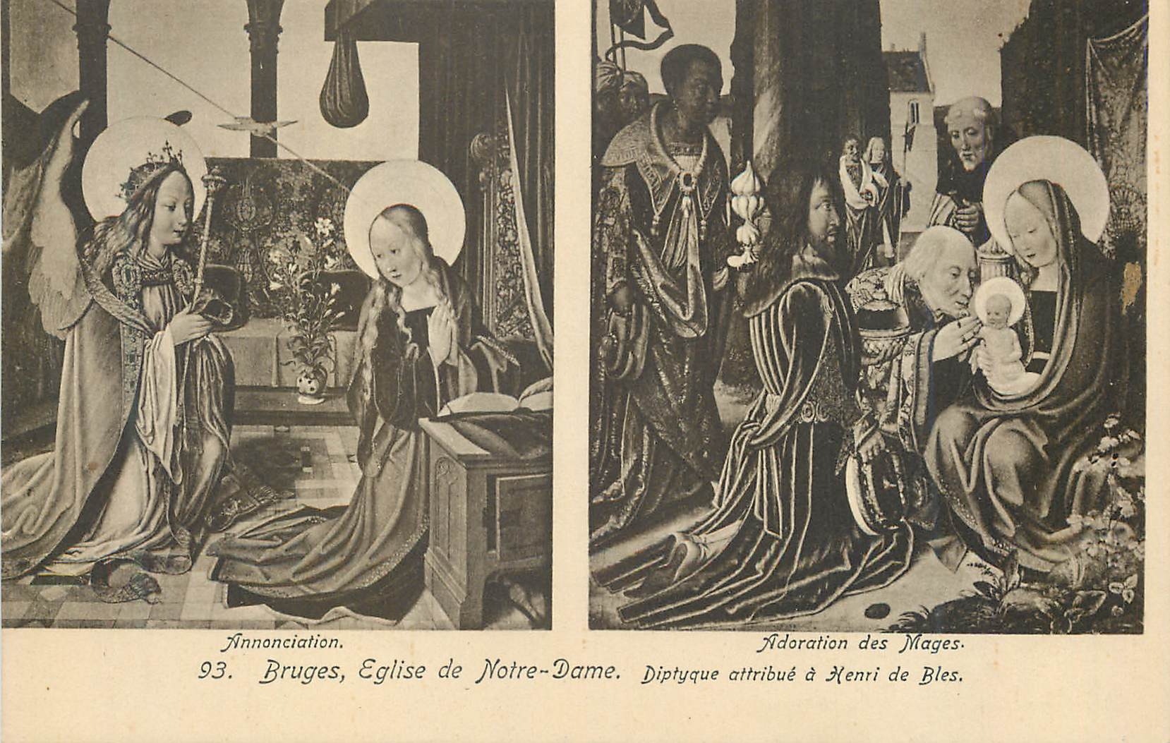 CPA Bruges Eglise de Notre Dame Annonciation Adoration des Mages