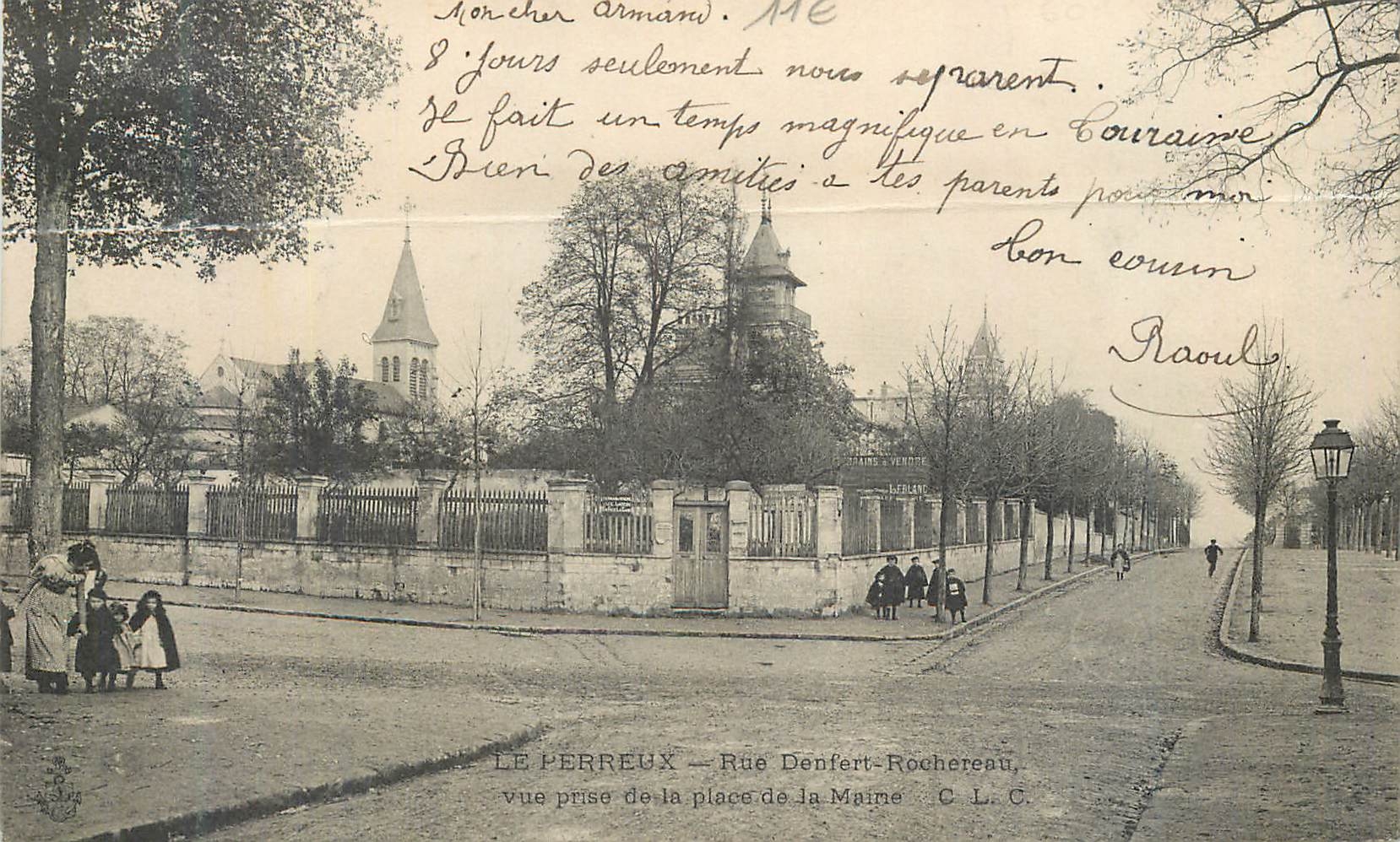 CPA Le Perreux Rue Denjert Rochereau