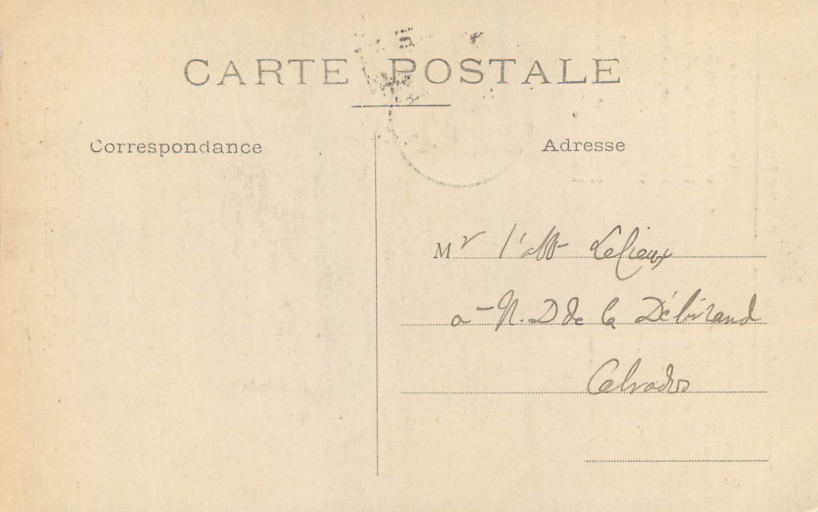 CPA N D de la Delivrance de Langres — Rückseite