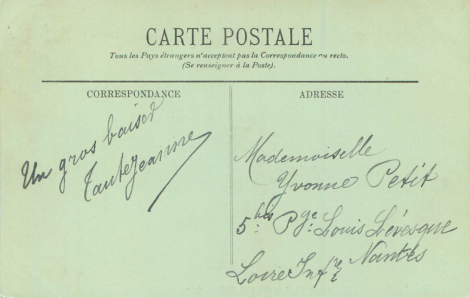 CPA Chantilly le Chateau Le cote Nord Ouest — Verso
