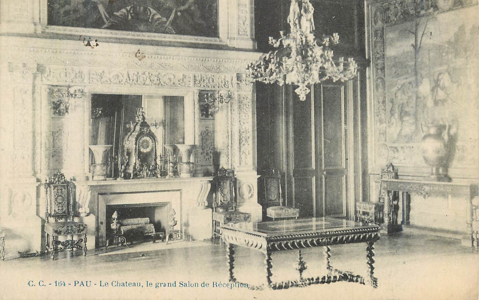 CPA Pau Le Chateau Le Grand Salon de Reception