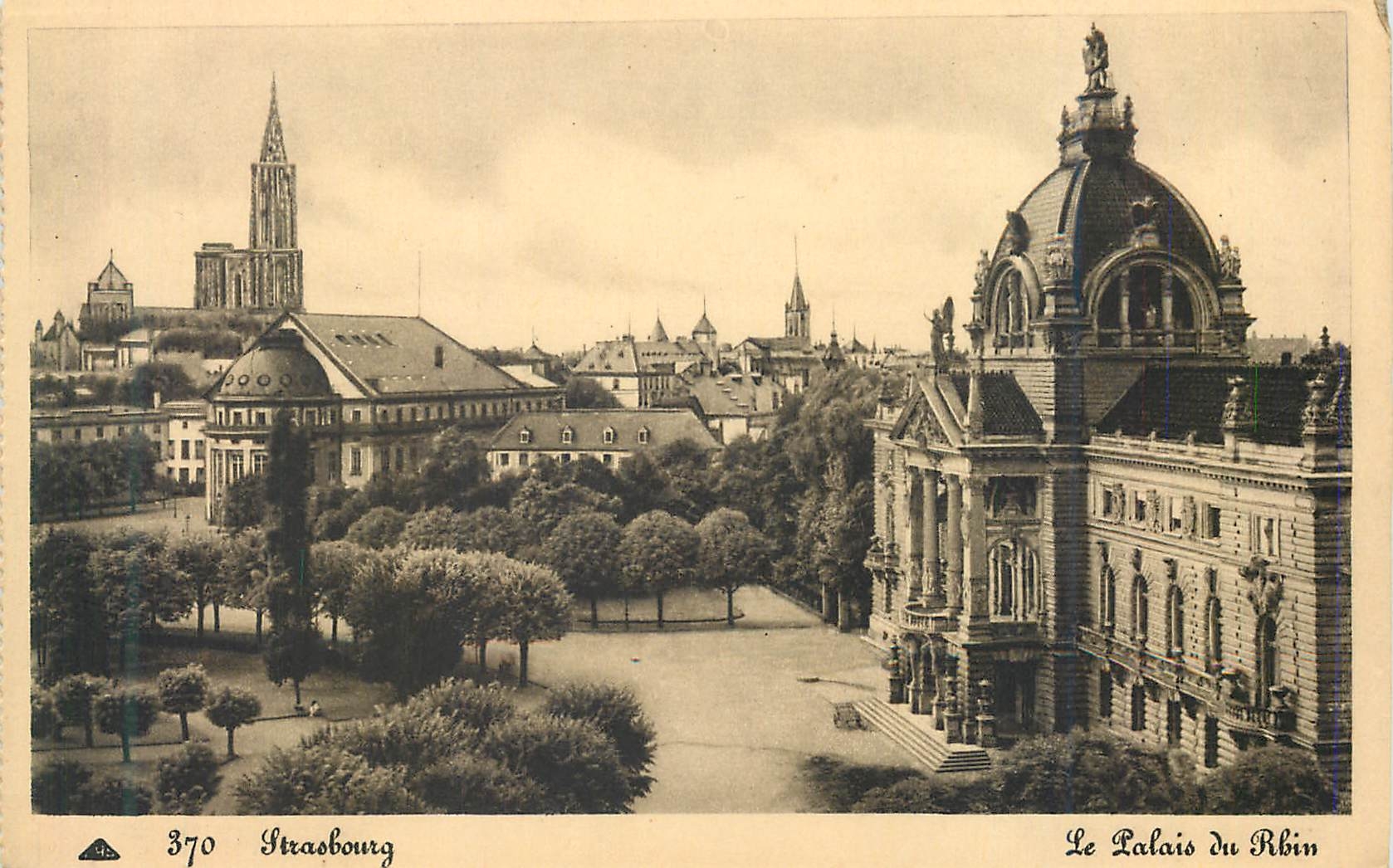 CPA Strasbourg Le Palais du Rhin