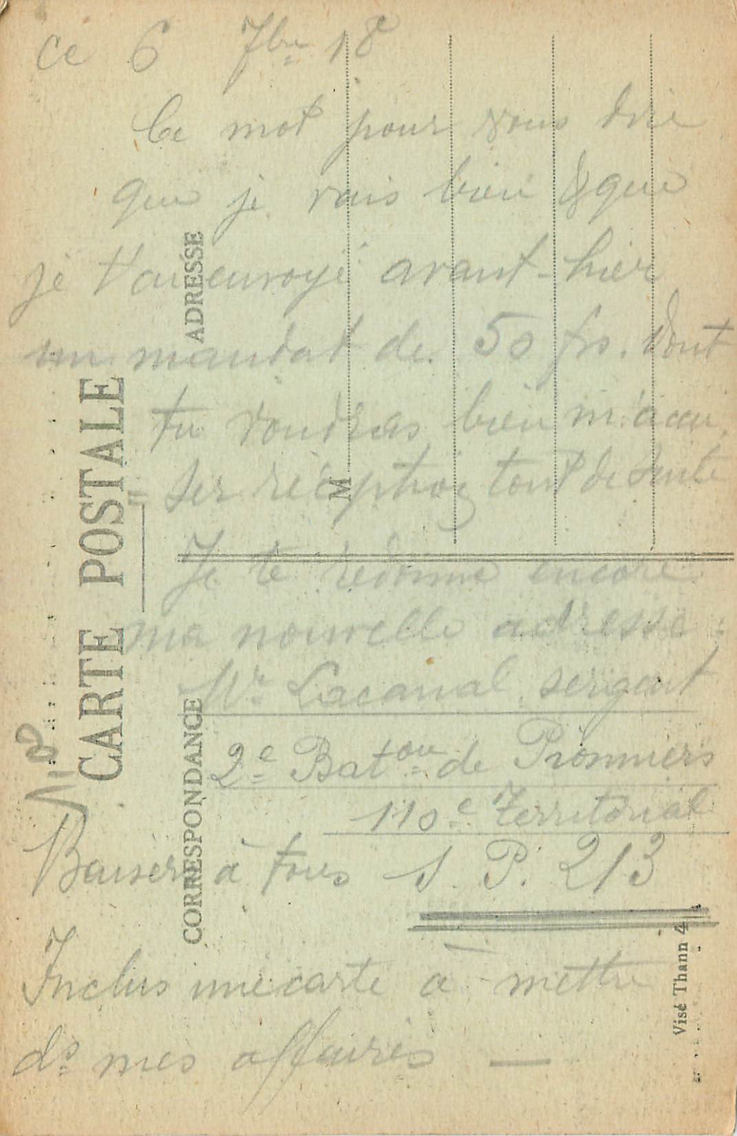 CPA Haute Alsace Wesserling et la Vallee Haute — Rückseite