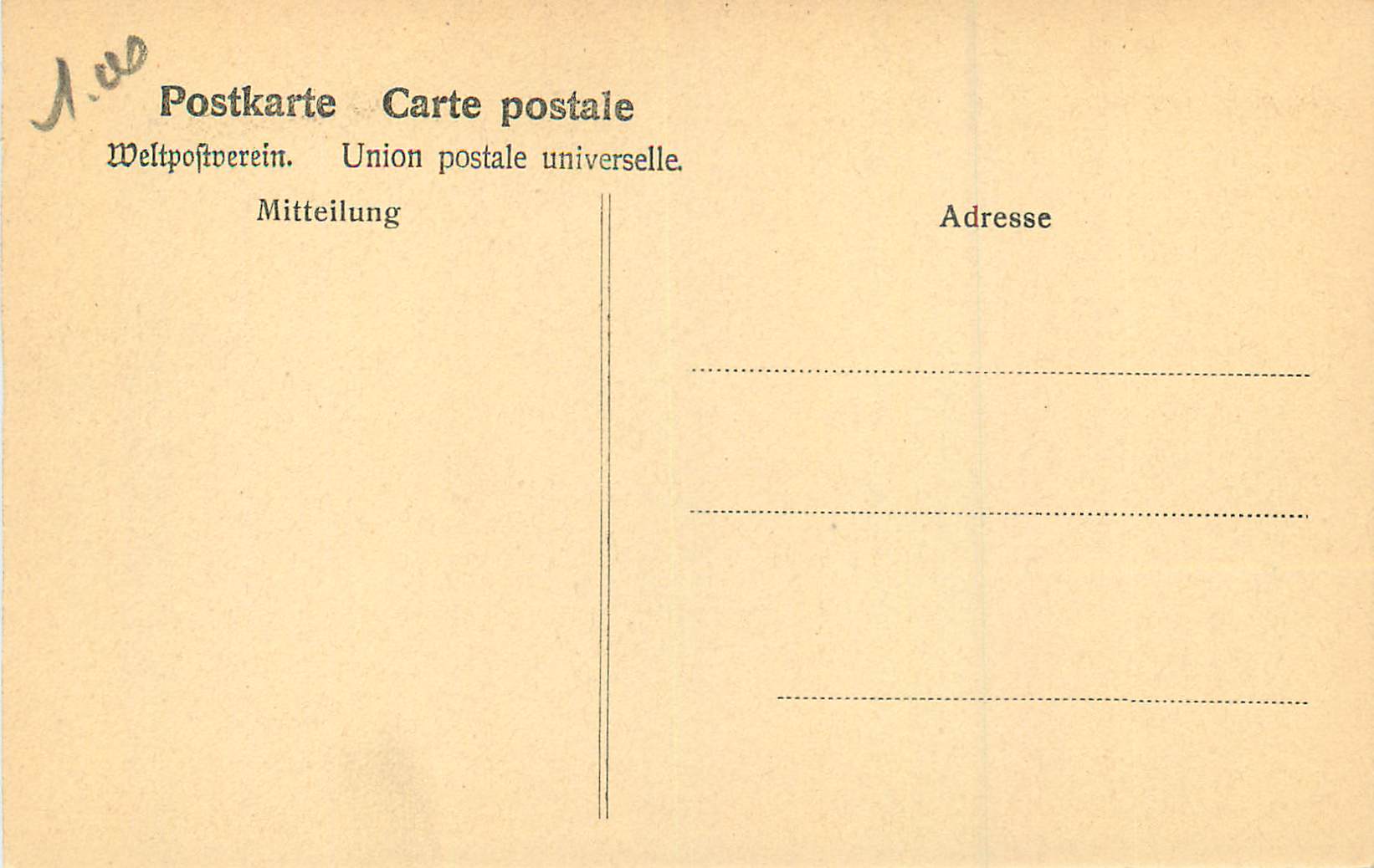 CPA Colmar Kopfhaus Maison ds Tetes — Rückseite