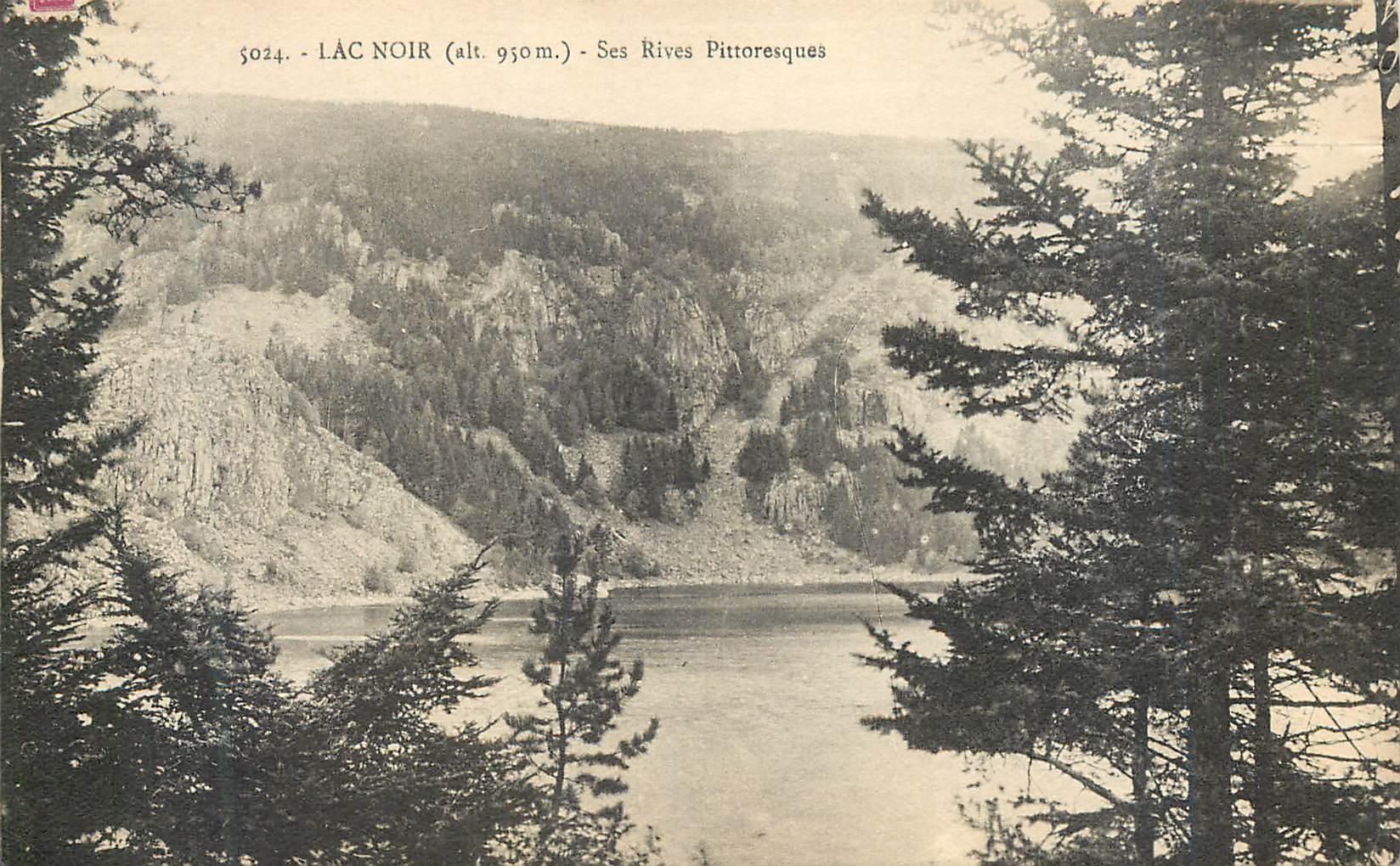CPA Lac Noir (alt 95 m) Ses Rives Pittoresques