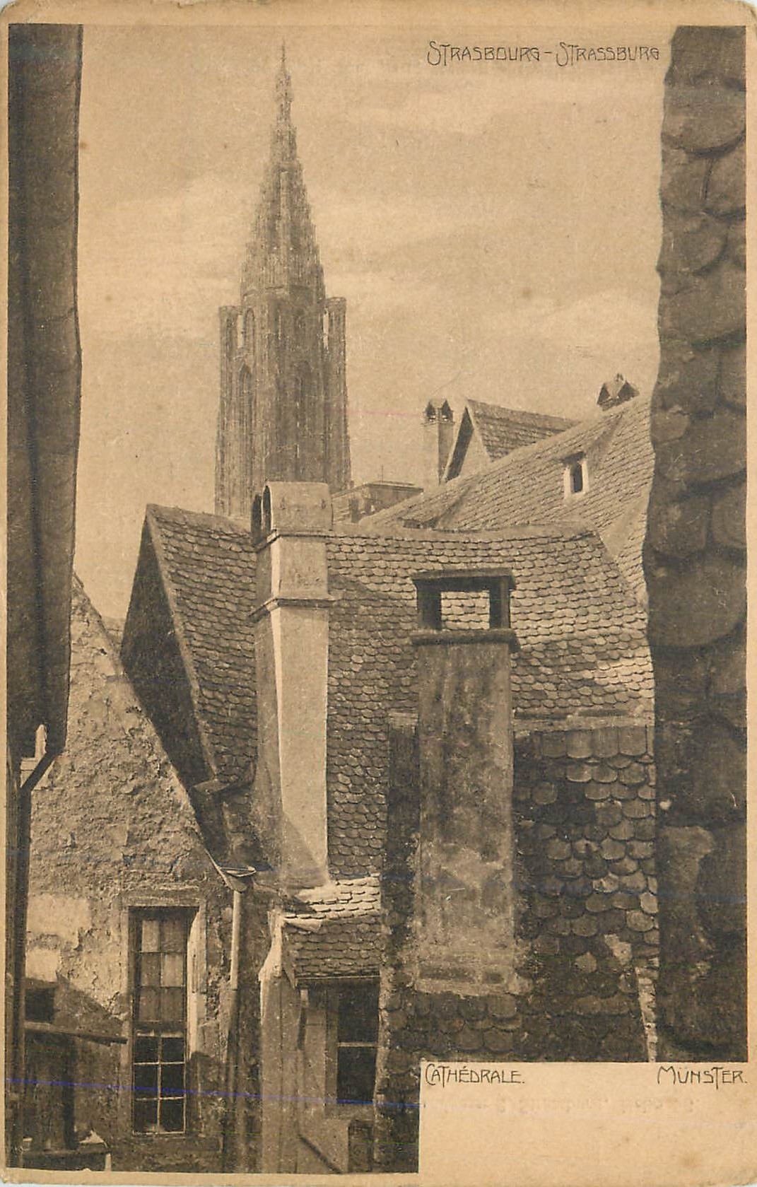 CPA Cathedrale Strasbourg Revue Alsacienne