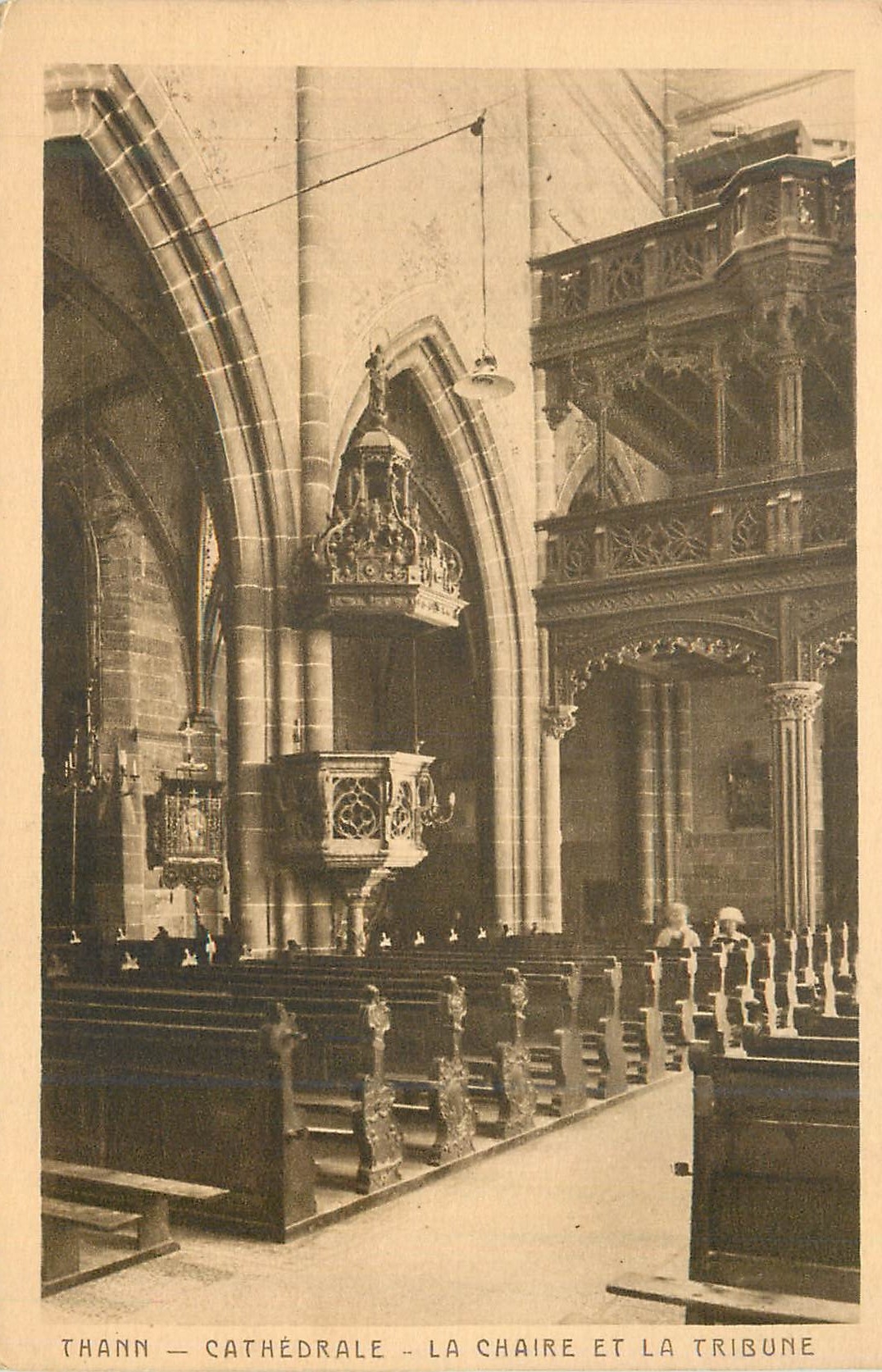 CPA Thann Cathedrale La chaire et la Tribune