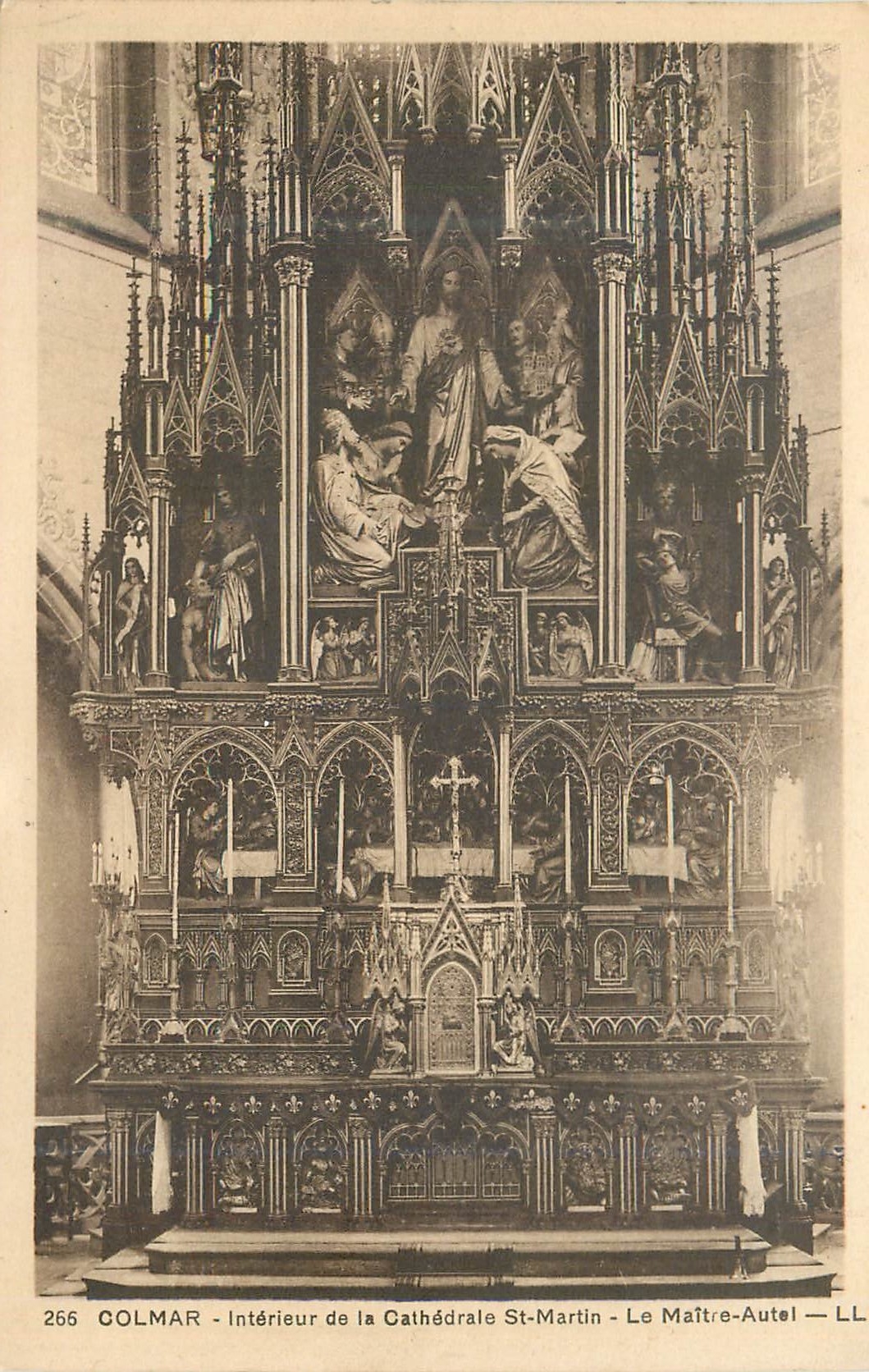 Colmar — Intérieur de la Cathédrale St-Martin — Le Maître-Autel — LL