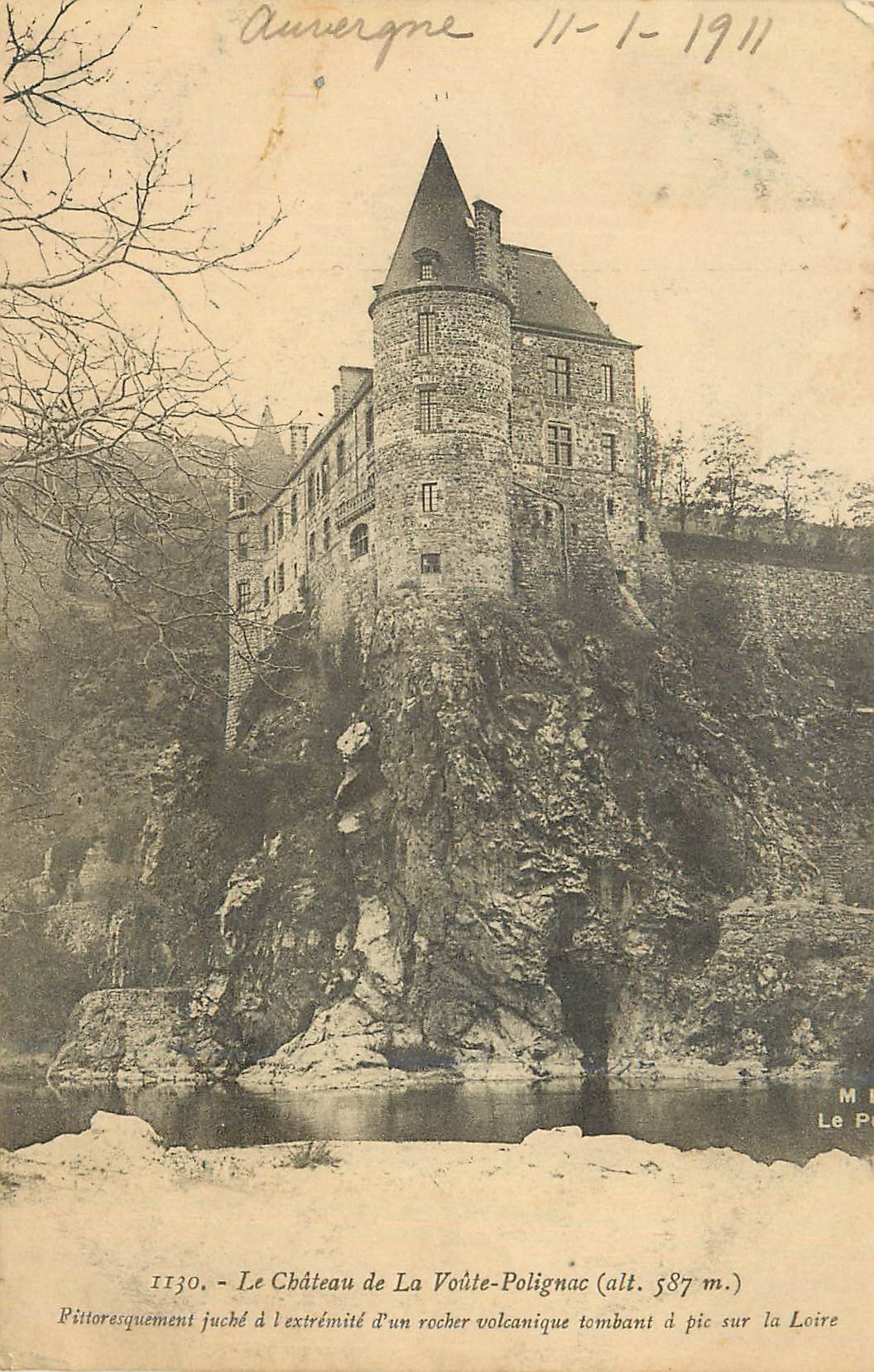 CPA Le Chateau de la voute Polignac (alt 587 m)
