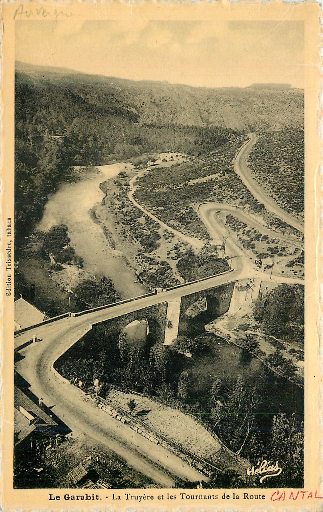 CPA Le Garabit La Truyere et les Tournants de la Route