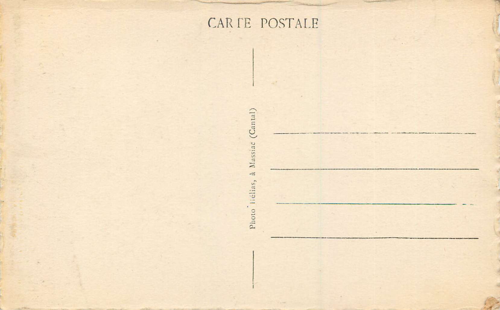 CPA Le Garabit La Truyere et les Tournants de la Route — Rückseite
