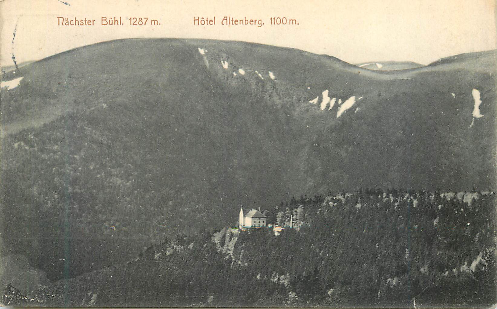 CPA Machster Buhl 1287 m Hotel Altenberg 1100 m