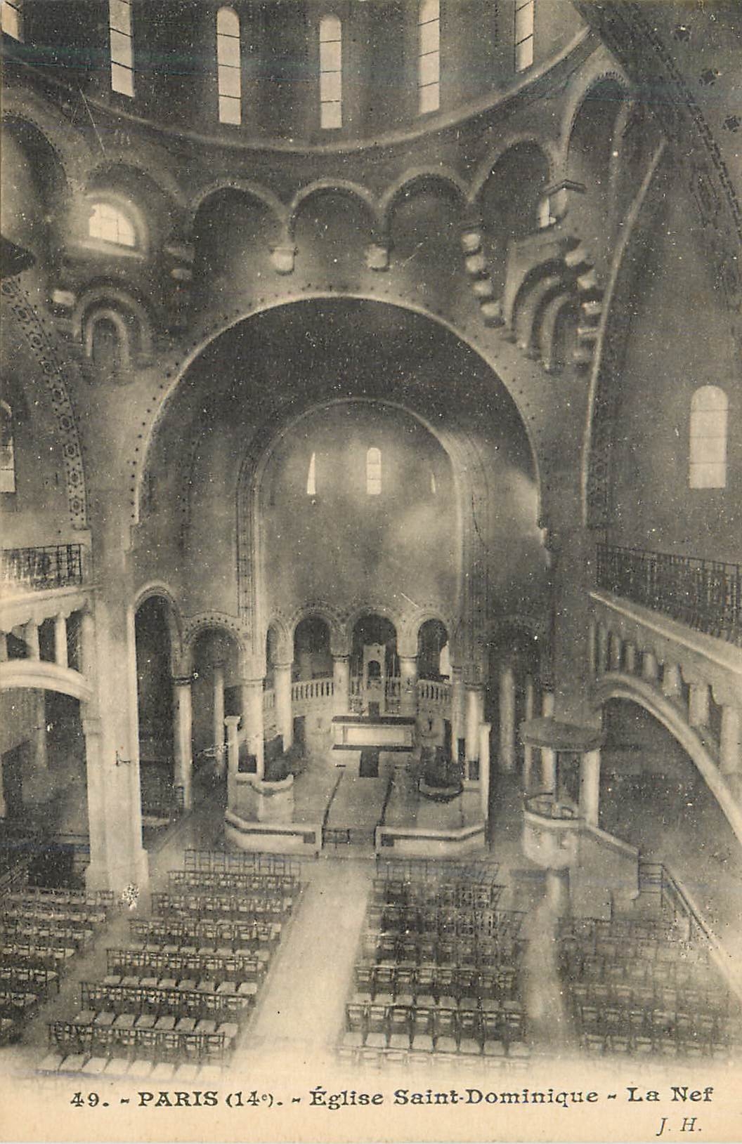 CPA Paris (14e) Eglise Saint Dominique La Nef