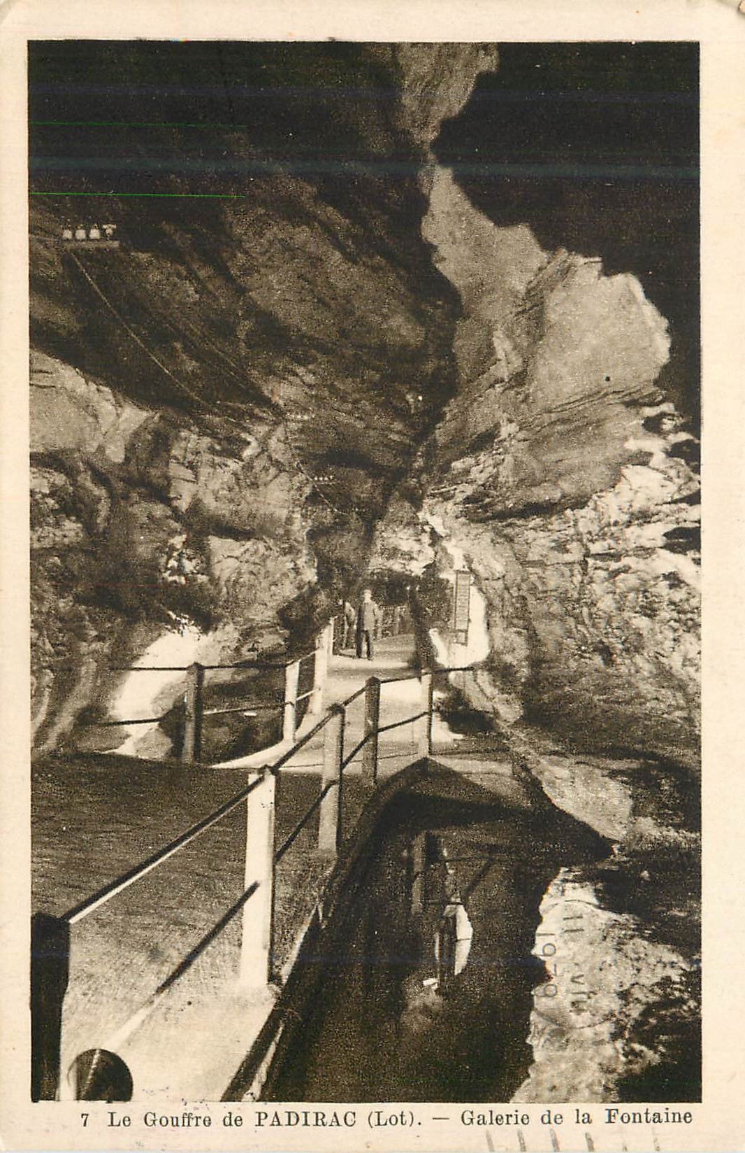 Der Padirac-Abgrund (Los) — Galerie der Quelle — Retro-Phototypie François, Limoges