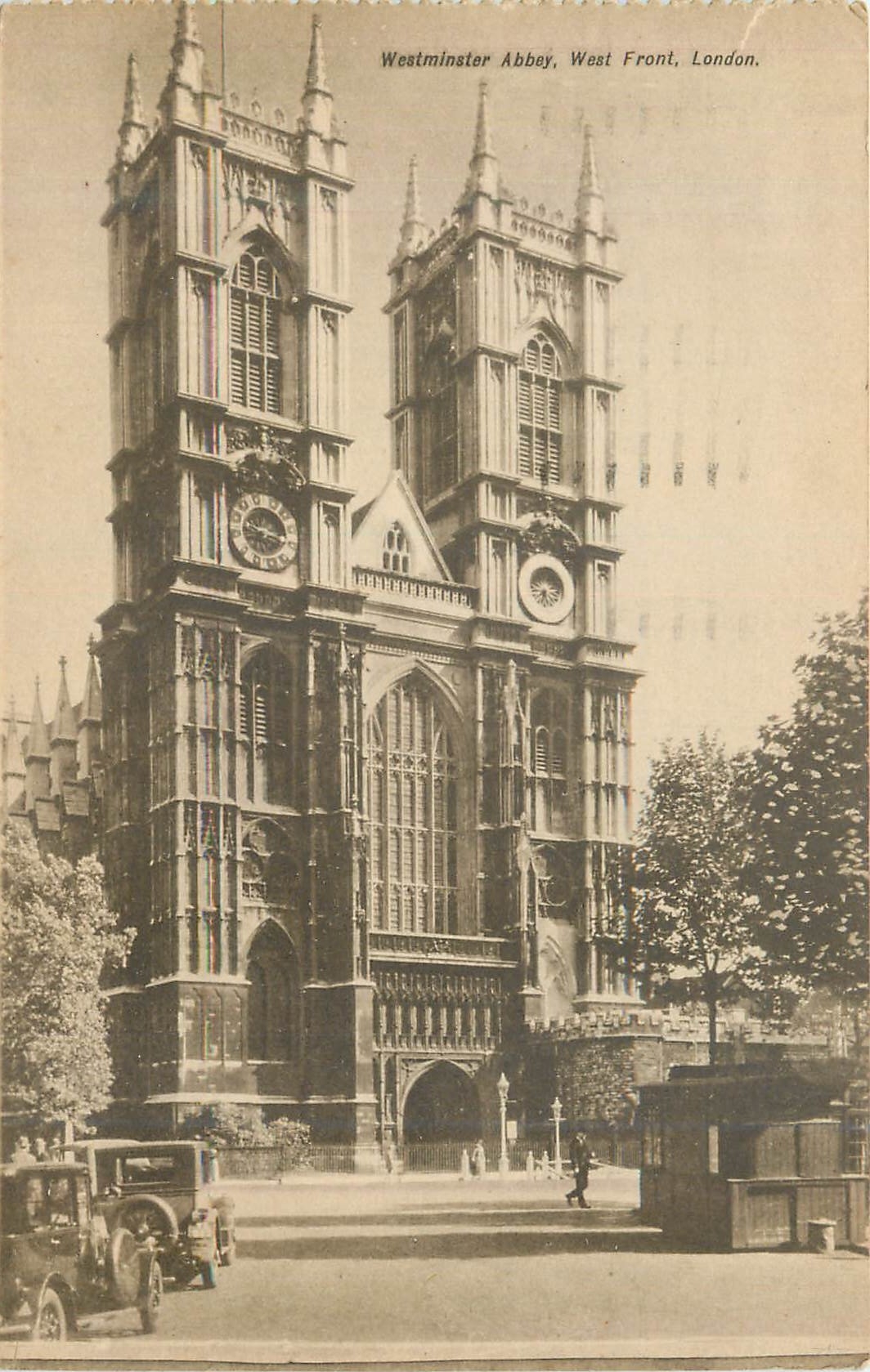 CPA Westminster Abbaye West Front London