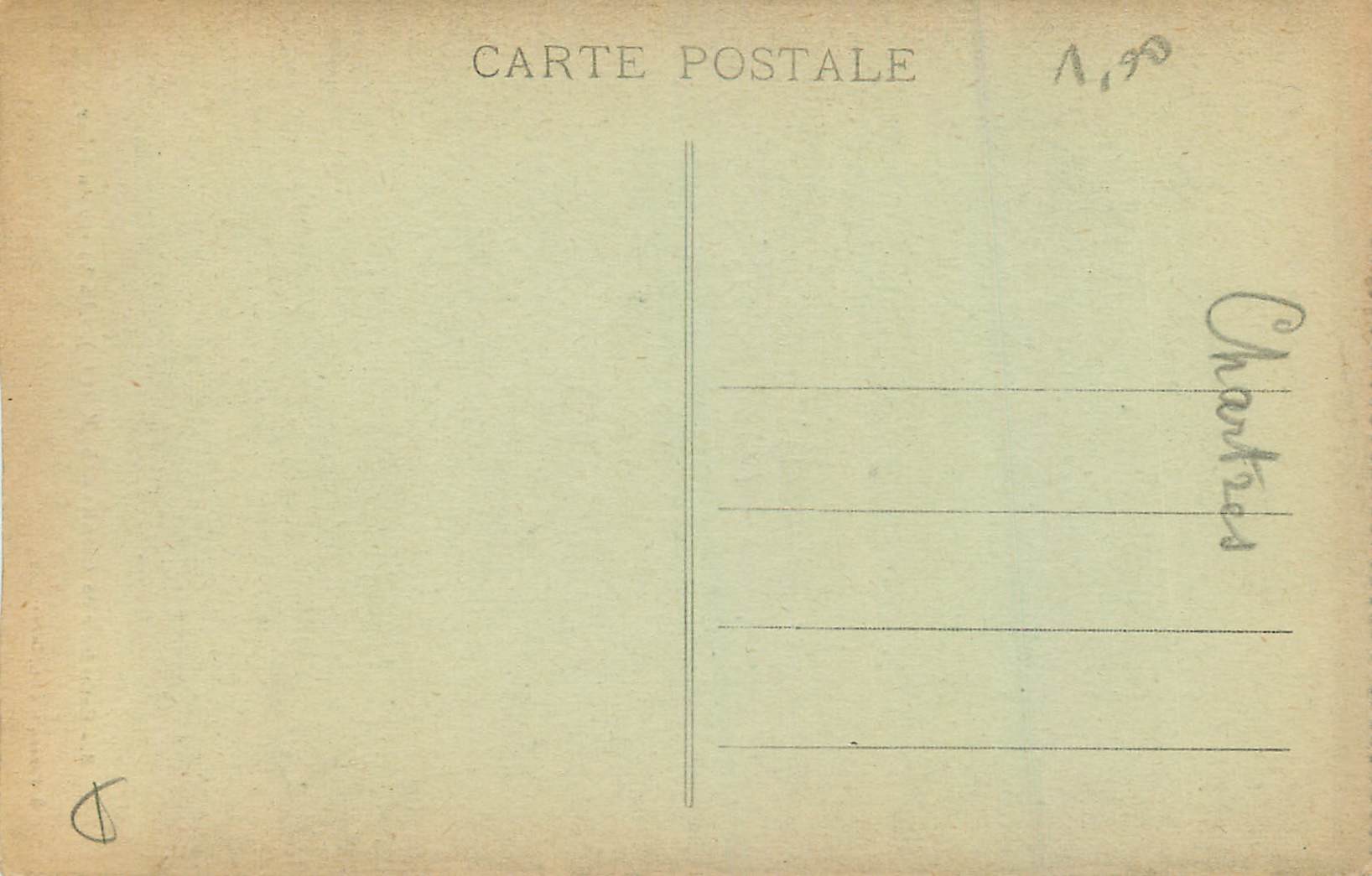 CPA Cathedrale de Chartres (E et L) La Vierge du Pilier — Verso