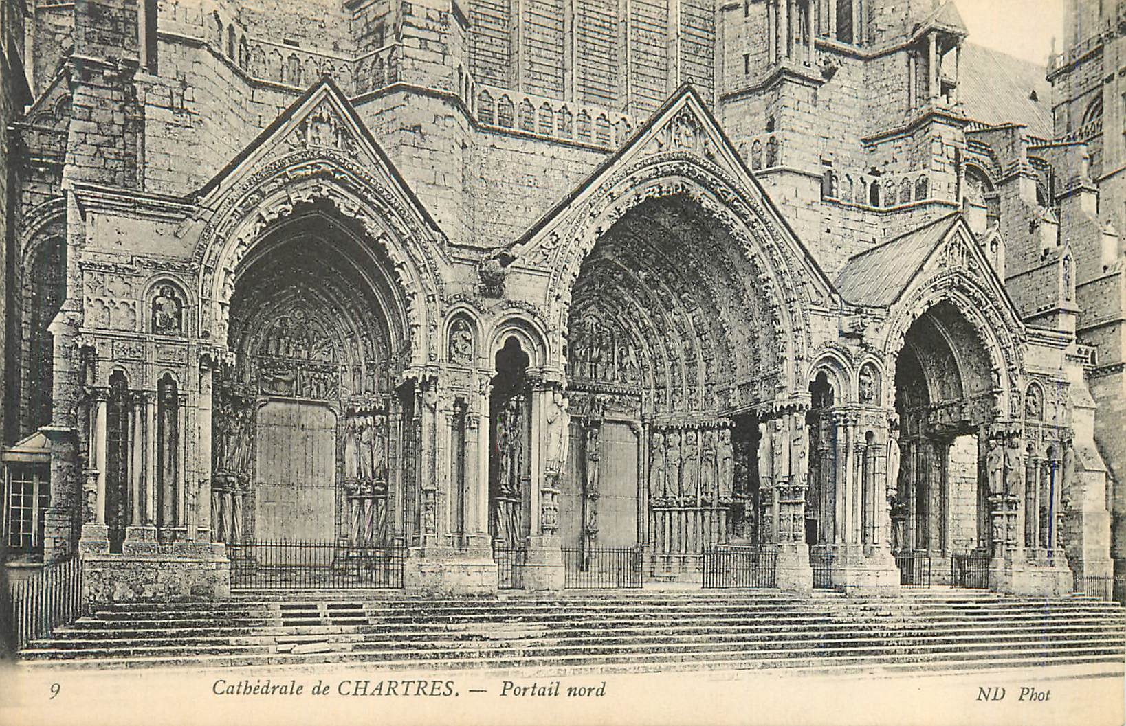 CPA Cathedrale de Chartres Portail Nord