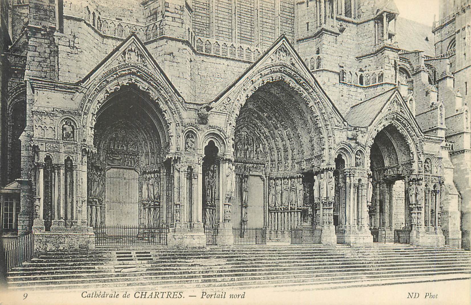 CPA Cathedrale de Chartres Portail Nord