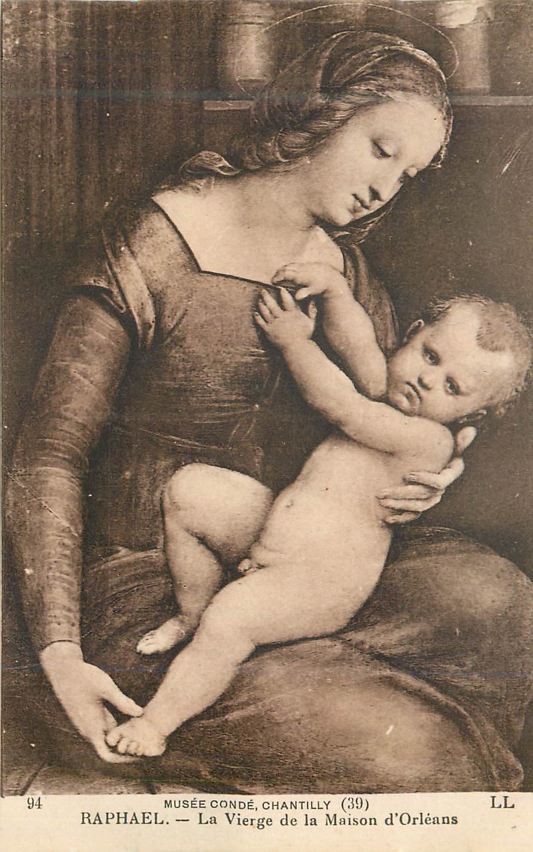 CPA Musee Conde Chantilly Raphael La Vierge de la Maison d'Orleans
