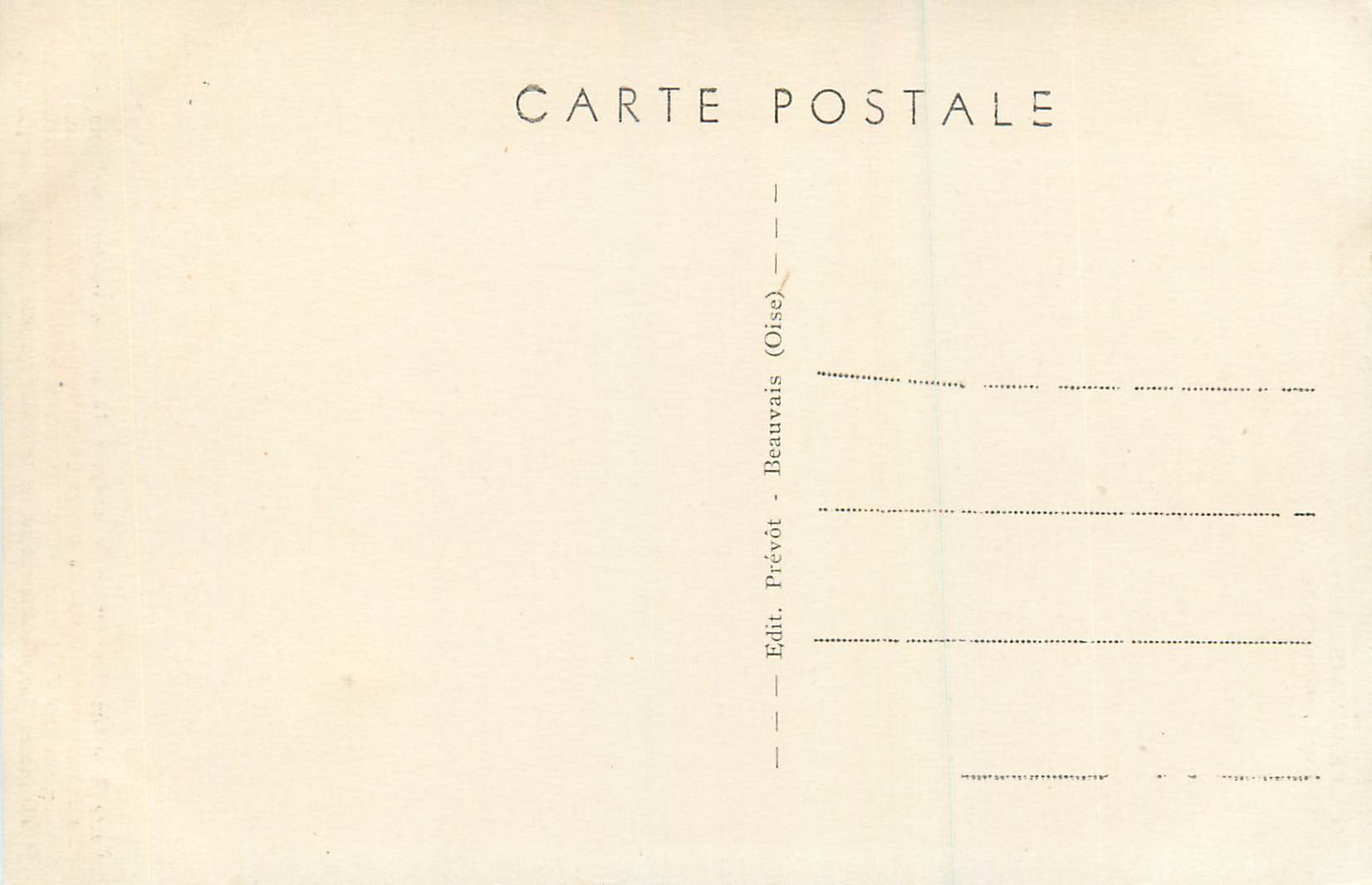 CPA Beauvais L'Horloge Astronomique A L Verite Ingenieur Constructeur — Verso