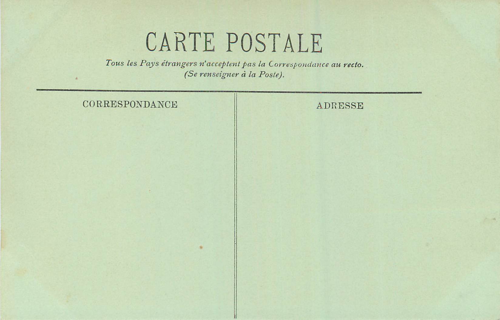 CPA Rouen Le Dessous de la Grosse Horloge — Verso