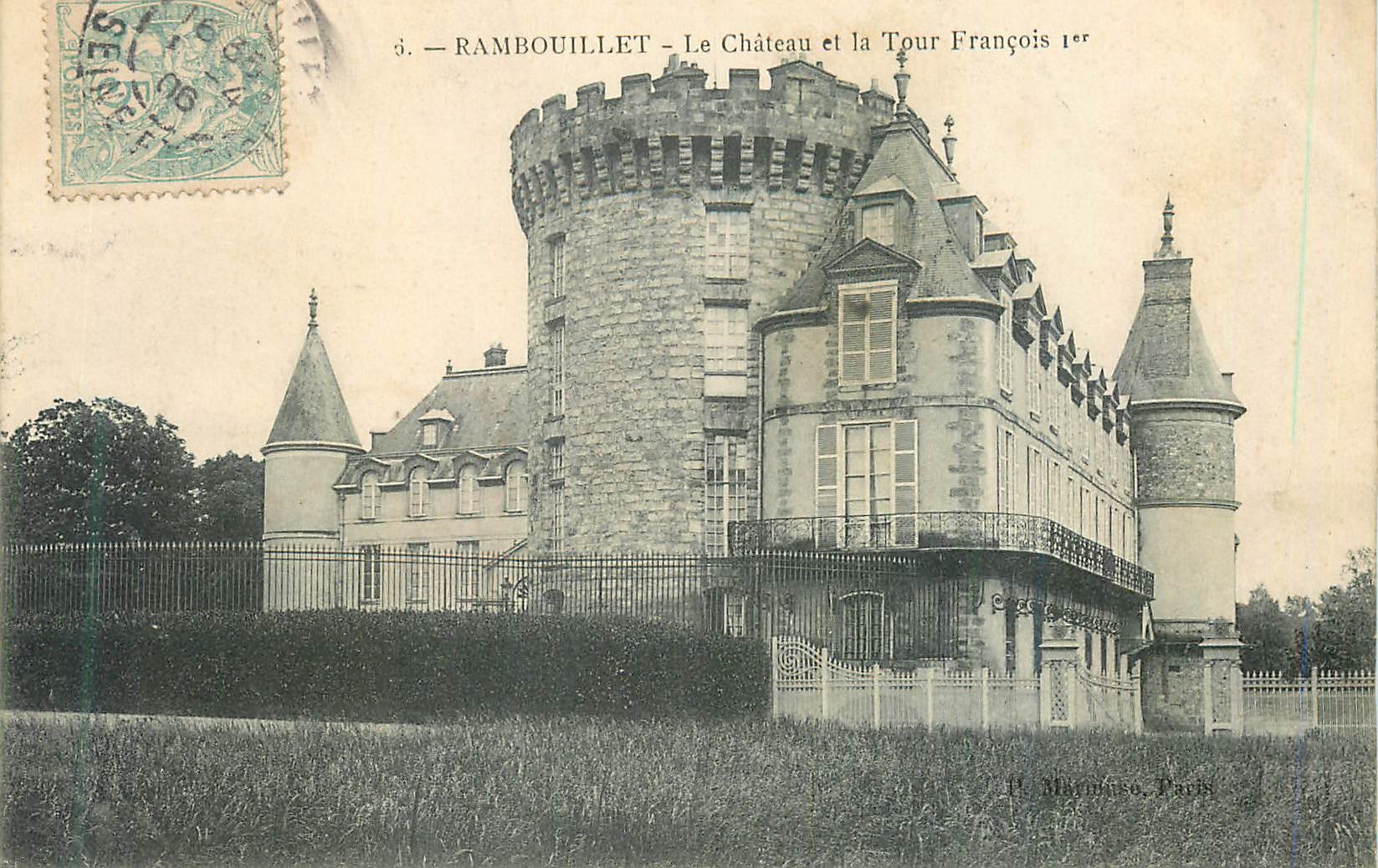 CPA Rambouillet Le Chateau et la Tour Francois 1er