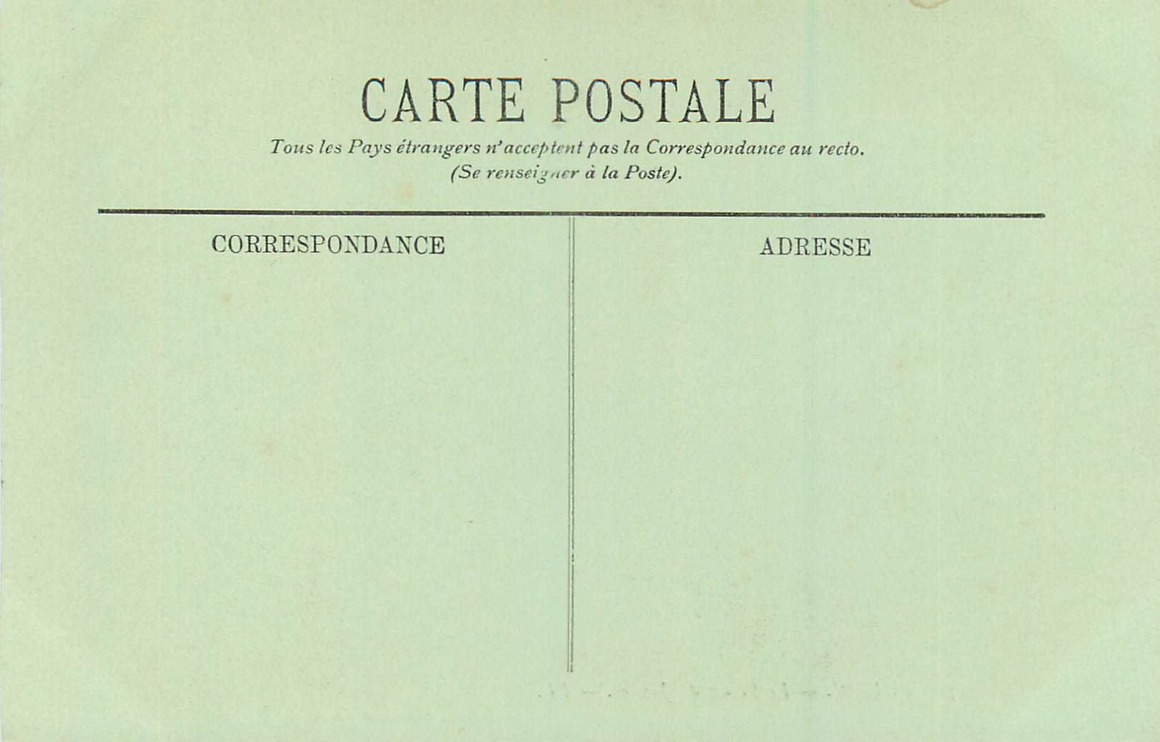 CPA Rouen Le Palais de Justice — Verso