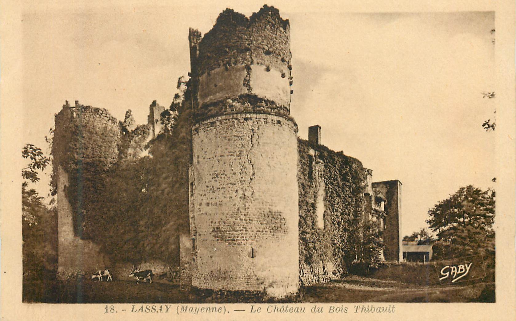 CPA Lassay (Mayenne) Le Chateau du Bois Thibault