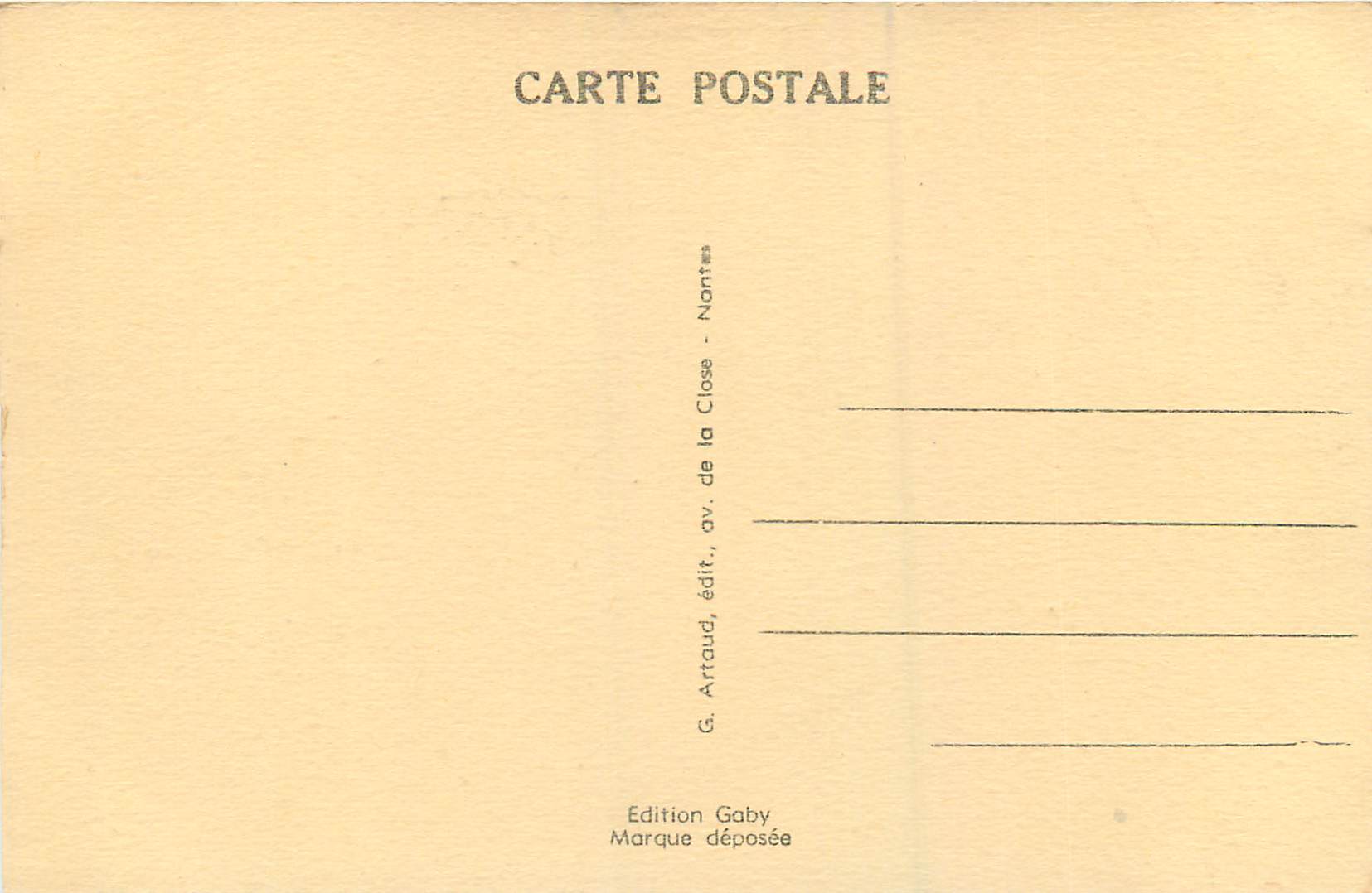 CPA Villeneuve sur Lot Cathedrale Sainte Catherine — Back