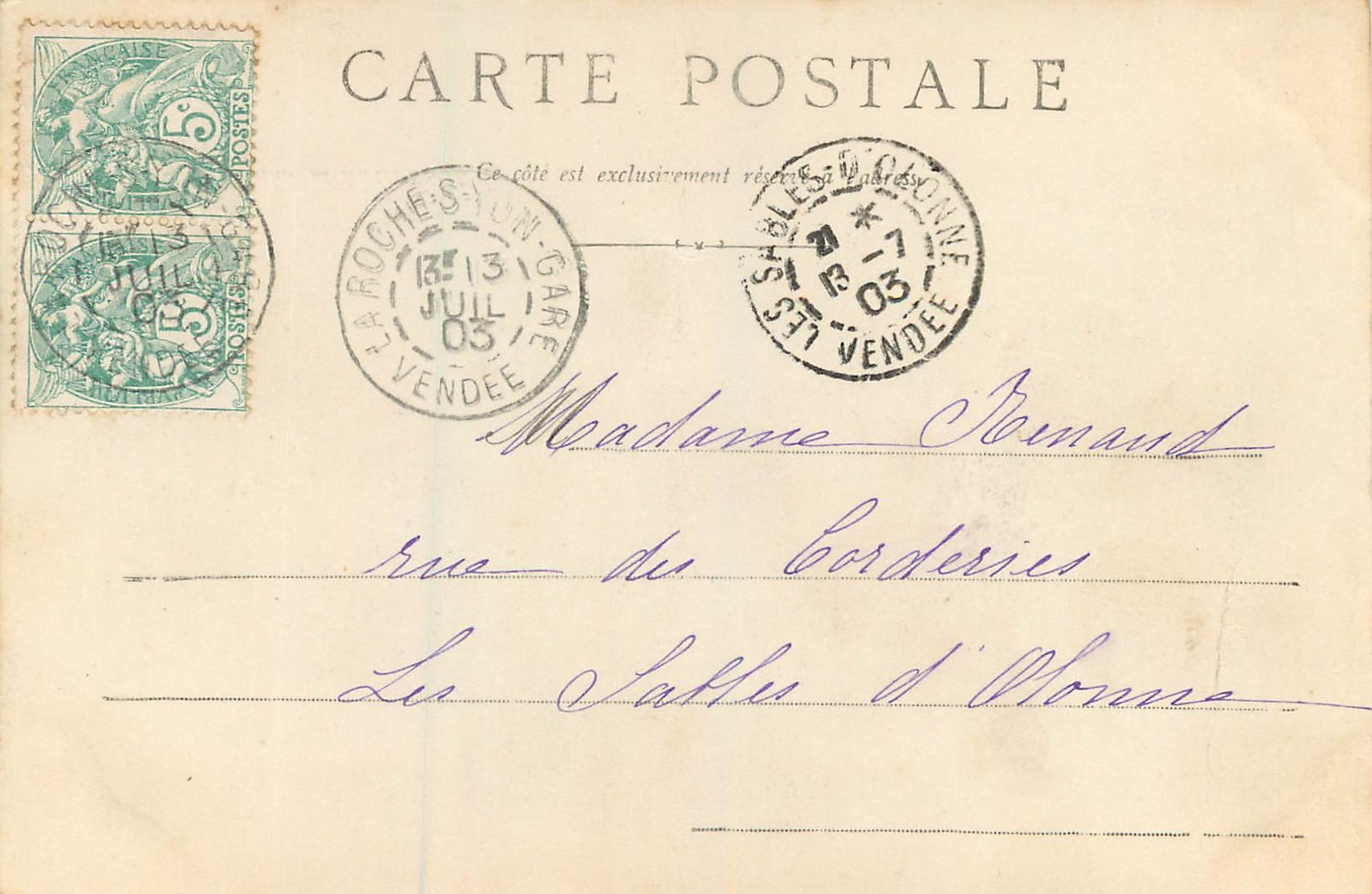 CPA Chateau de la Bretesche (carte 1900) — Back