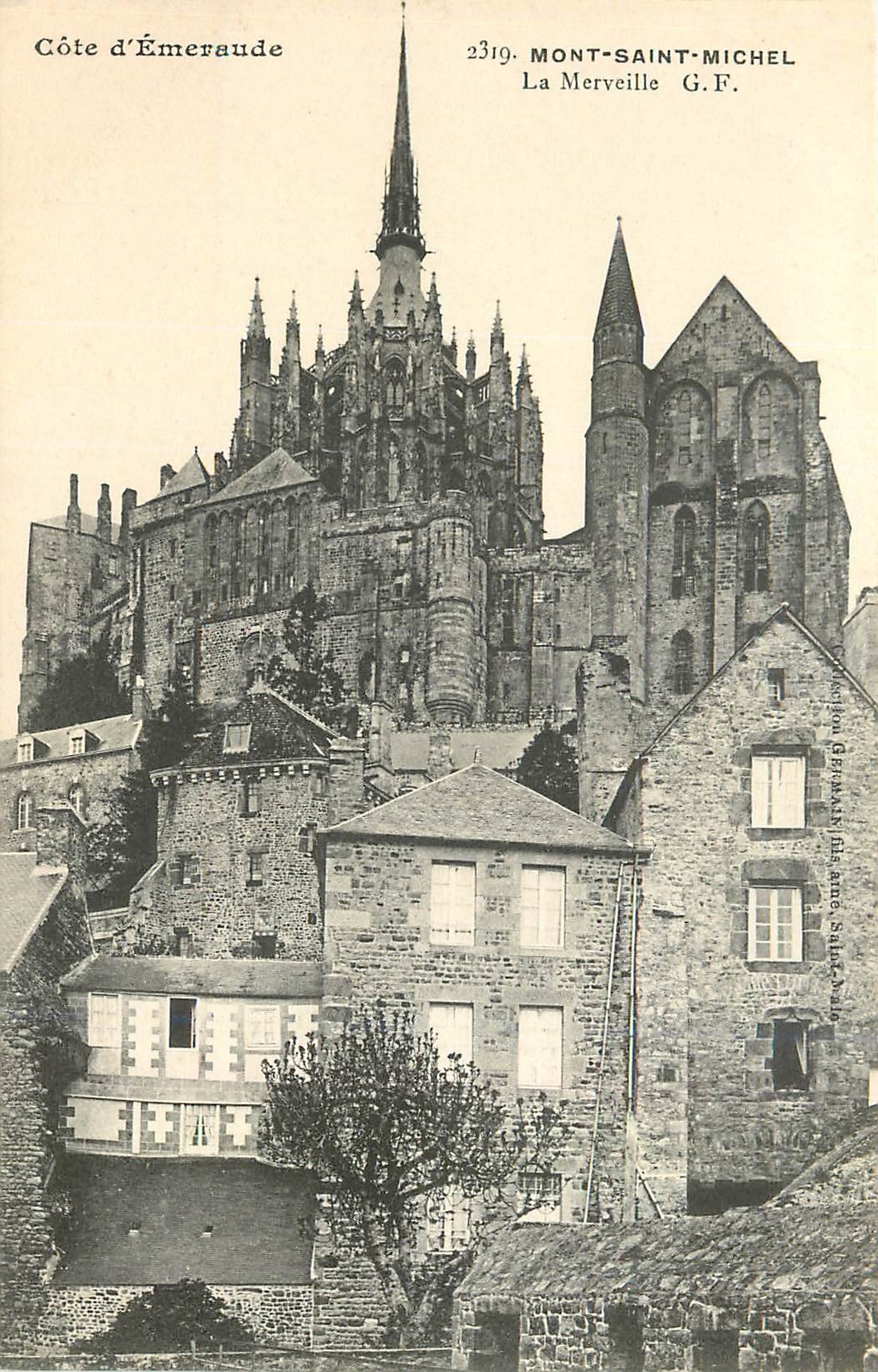 CPA Mont Saint Michel La Merveille Cote d'Emeraude