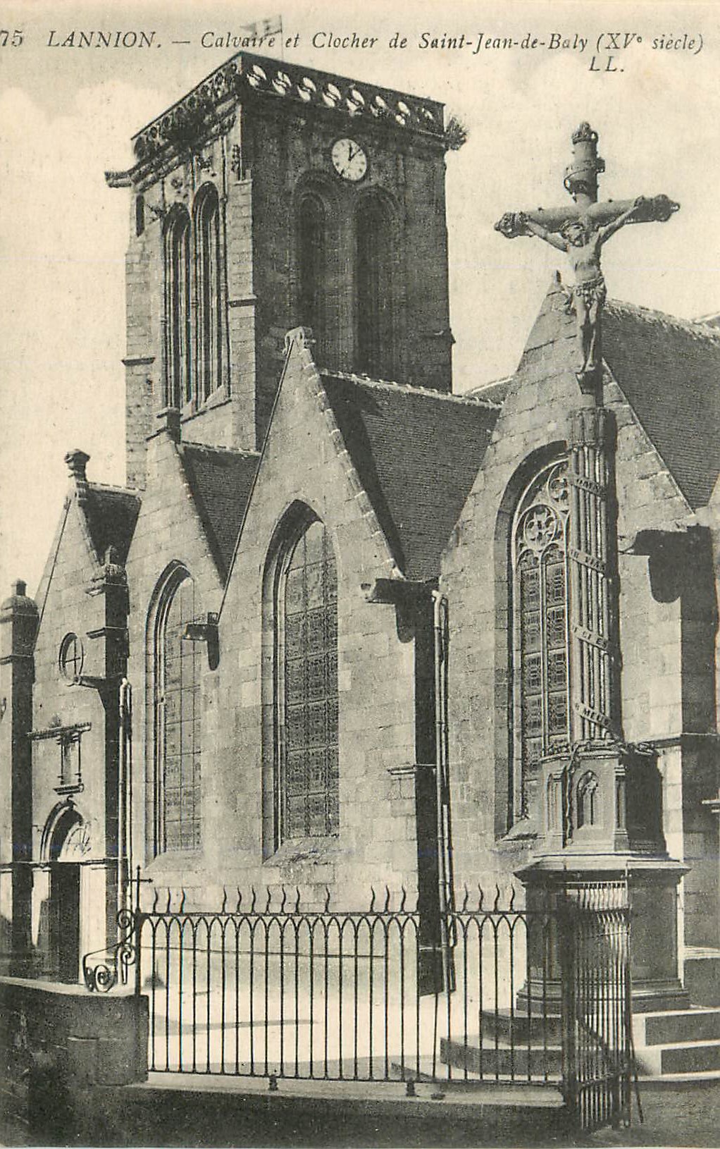 Lannion — Calvaire et Clocher de Saint-Jean-de-Baly (XVe siècle)