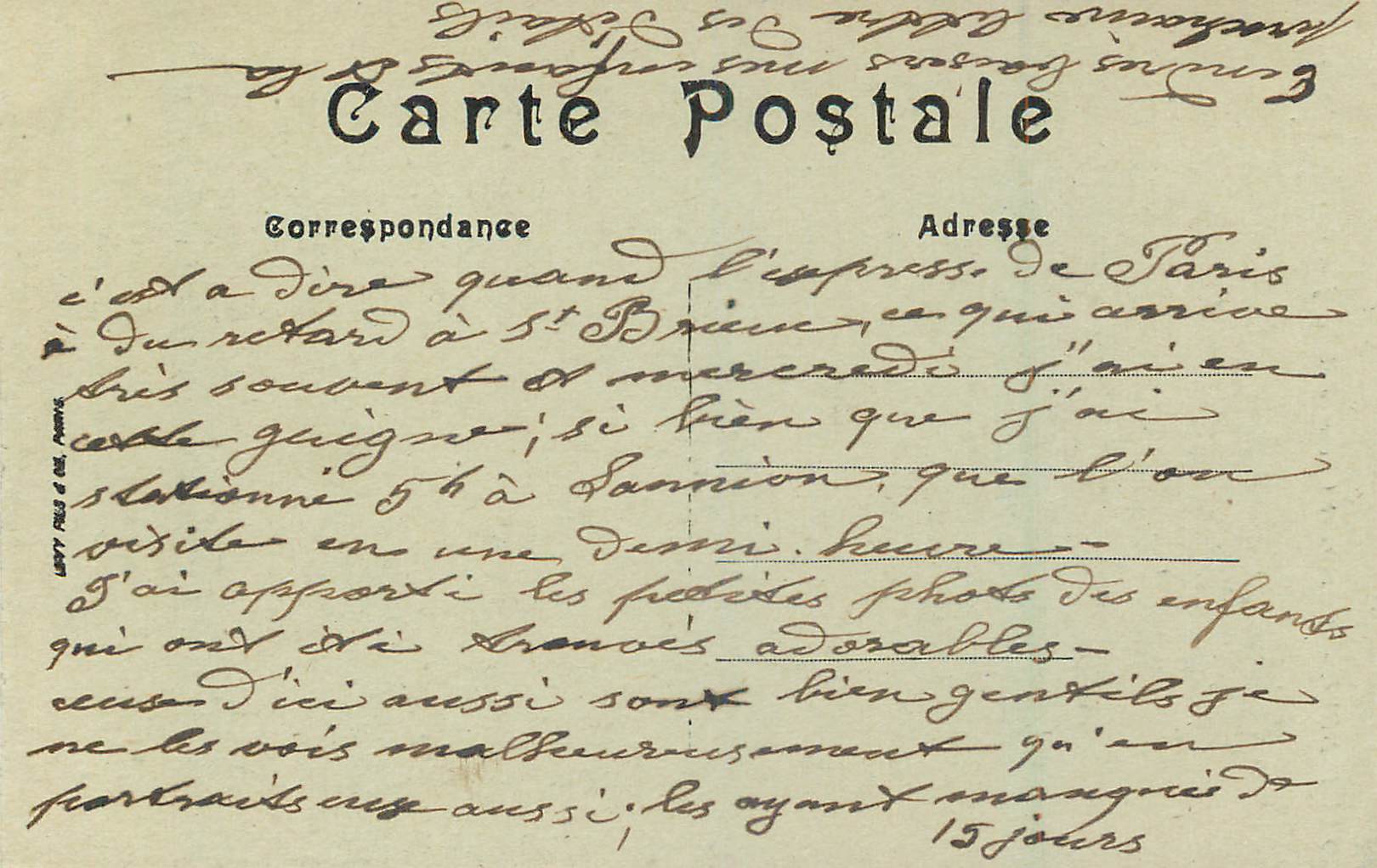 Lannion — Calvaire et Clocher de Saint-Jean-de-Baly (XVe siècle) — Rückseite