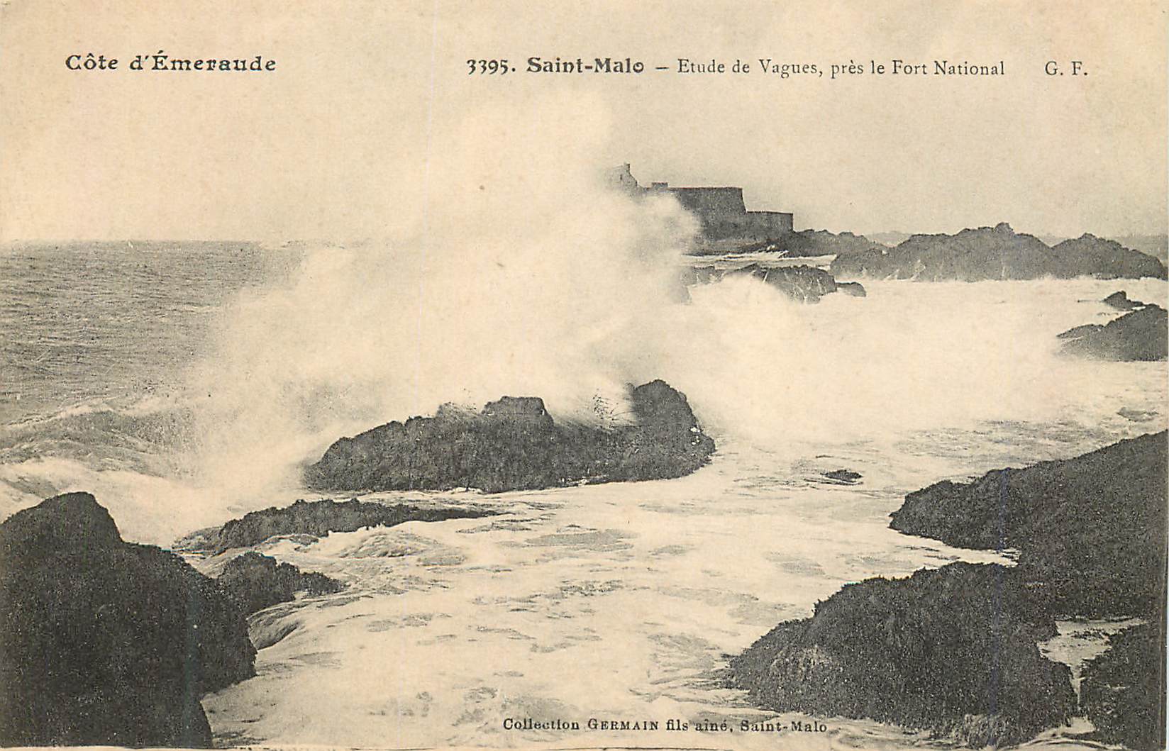 CPA Saint Malo Etude de Vagues pres le Port National Cote d'Emeraude