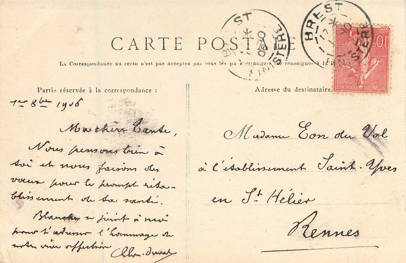 CPA Saint Thegonnec Le Calvaire (Cote Est) — Rückseite