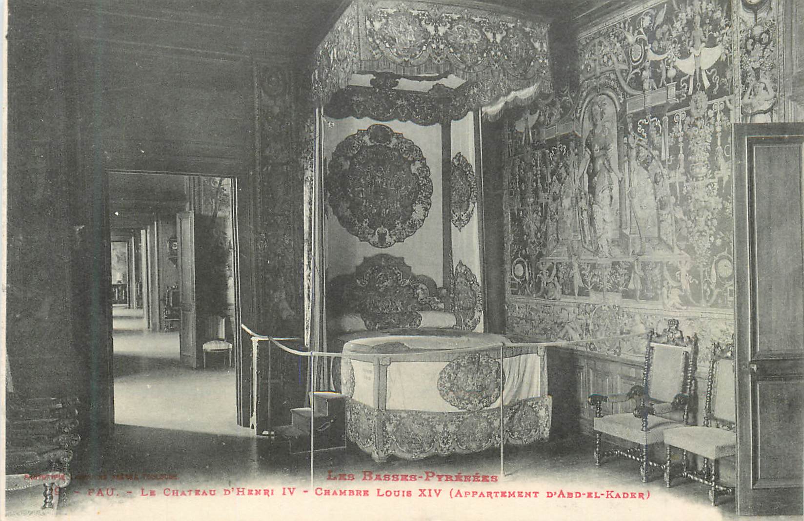 CPA Pau Le Chateau d'Henri IV Chambre Louis XIV Les Basses Pyrenees Appartement d'Abd el Kader