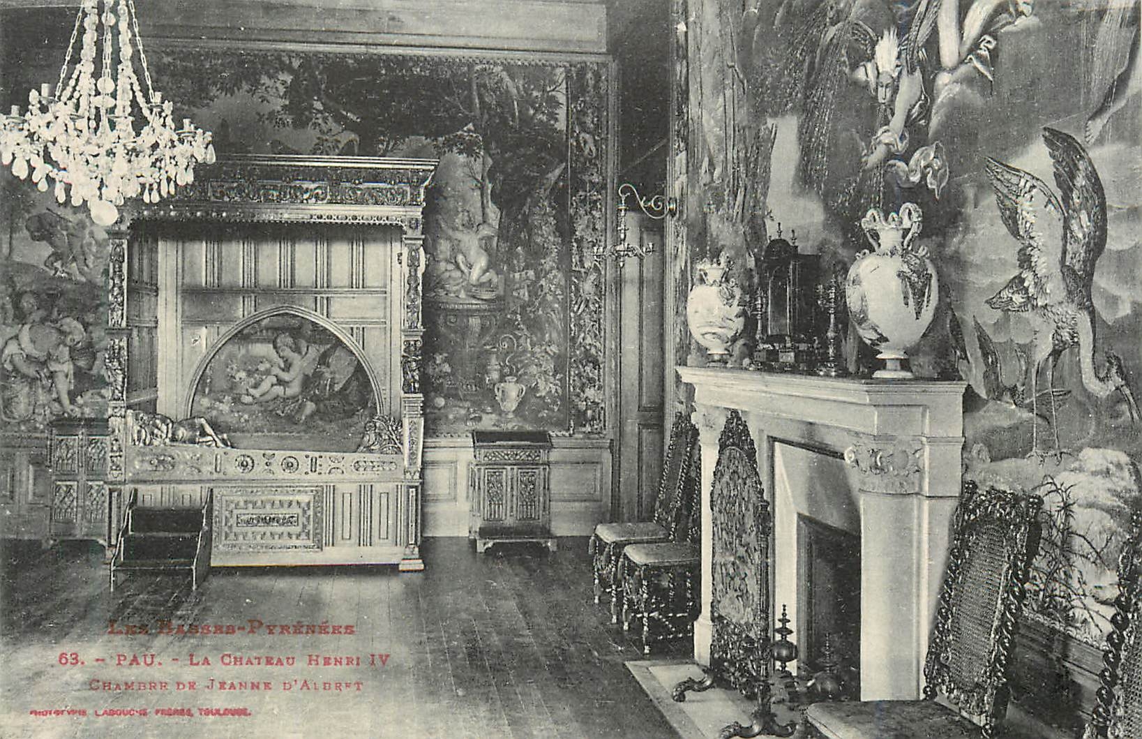 CPA Pau Le Chateau d'Henri IV Les Basses Pyrenees Chambre de Jeanne d'Albret