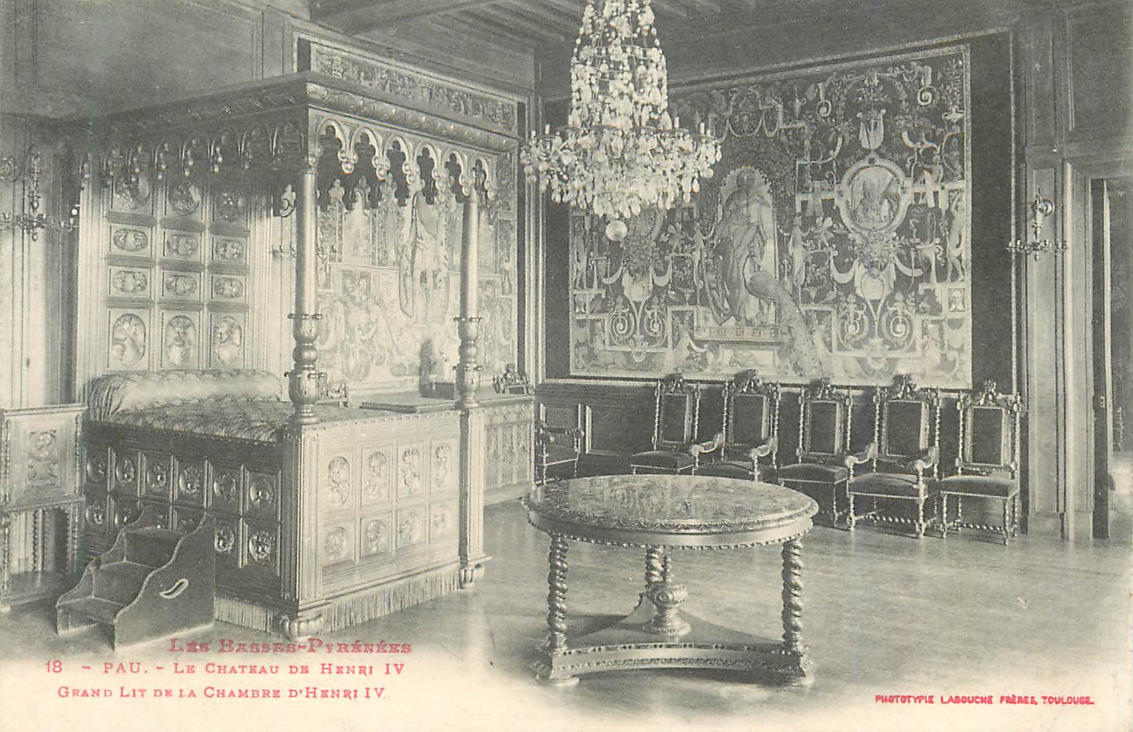 CPA Pau Le Chateau d'Henri IV Grand Litde la Chambre d'Henri IV Les Basses Pyrenees
